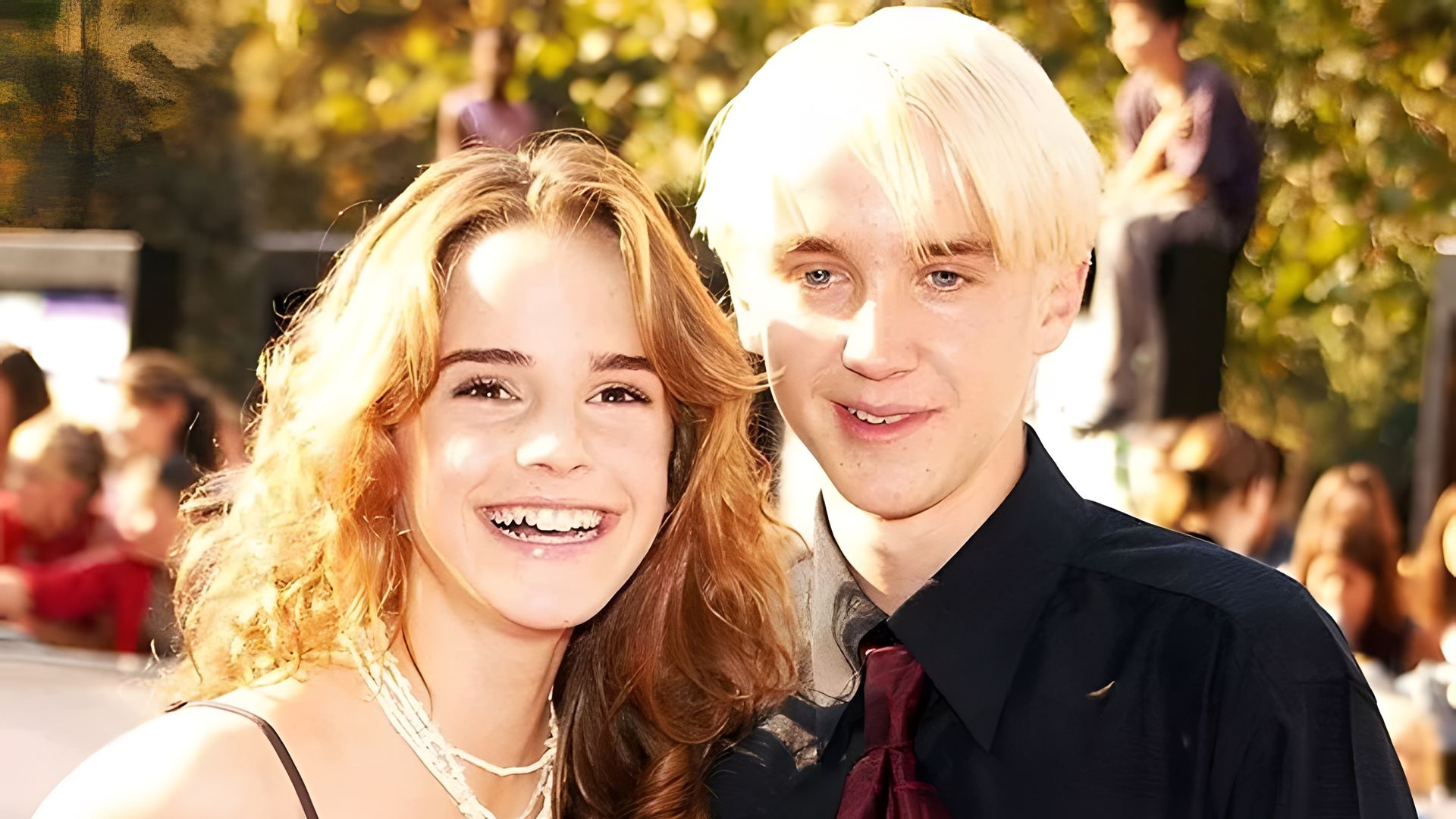 Tom Felton and Emma Watson
