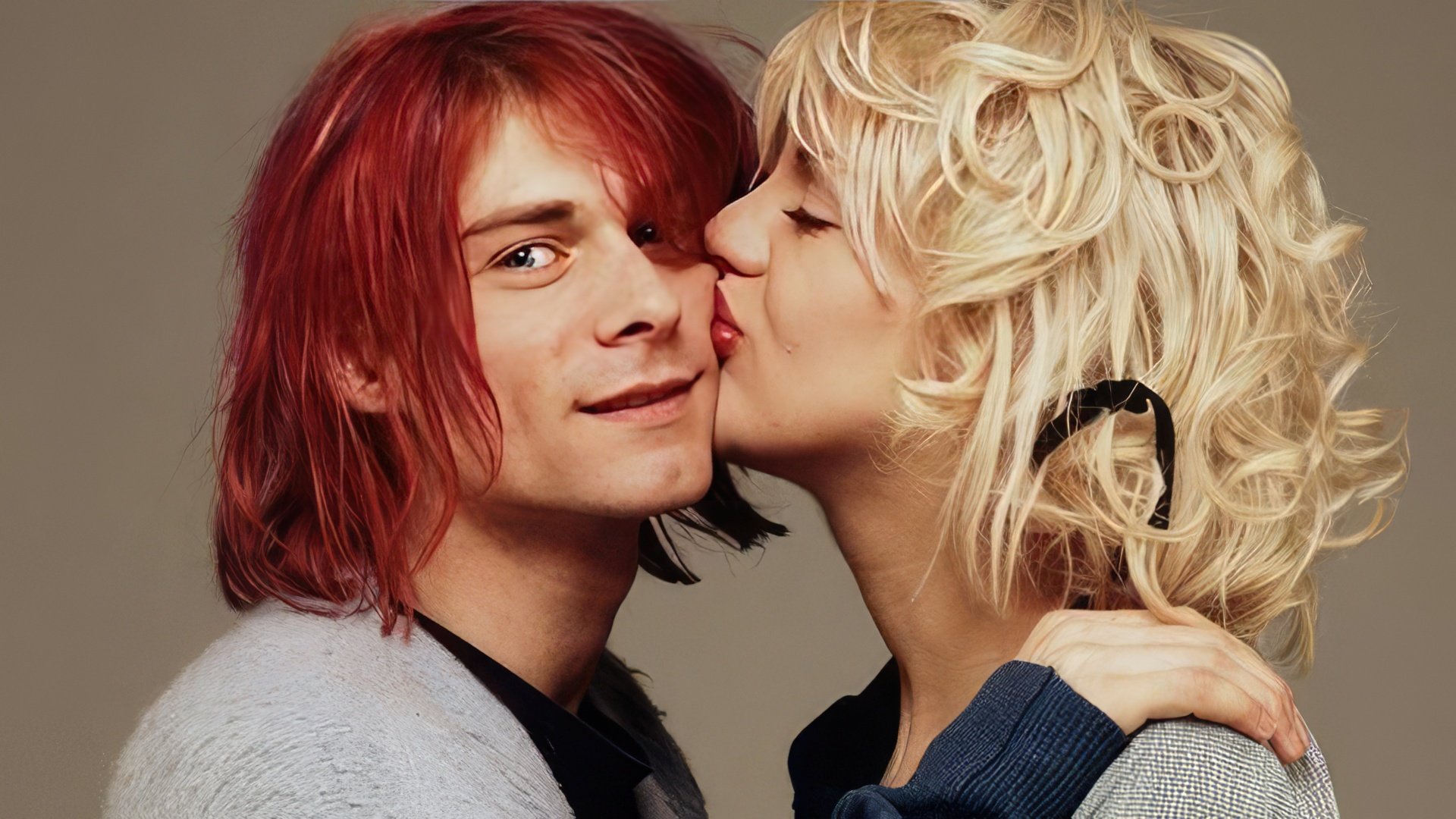 Kurt Cobain and Courtney Love