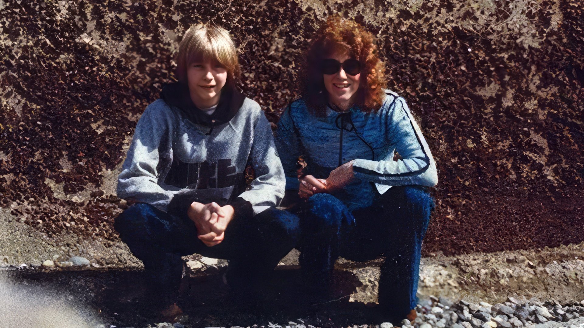 Kurt Cobain with His Aunt