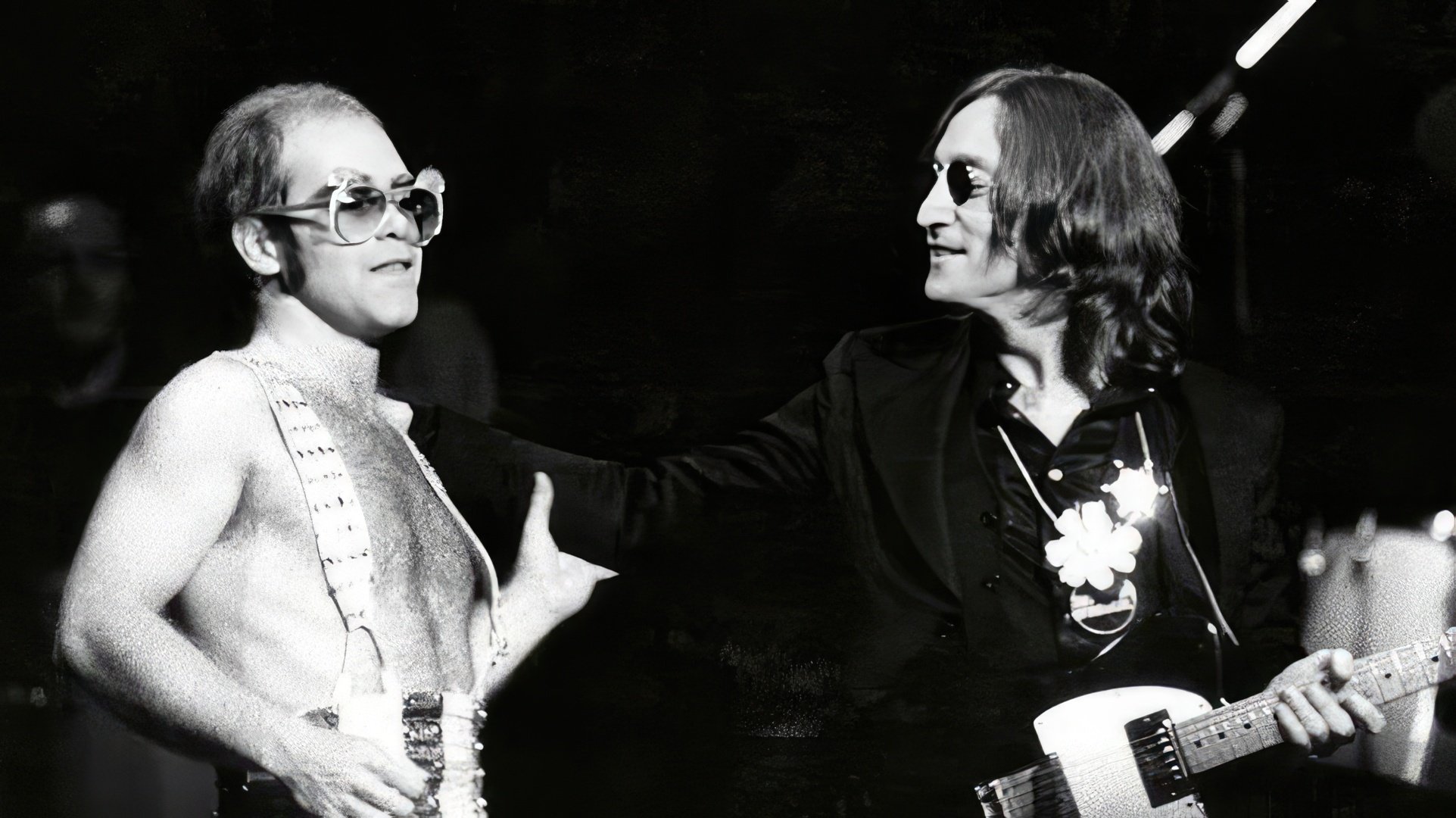 Elton John and John Lennon later became close friends