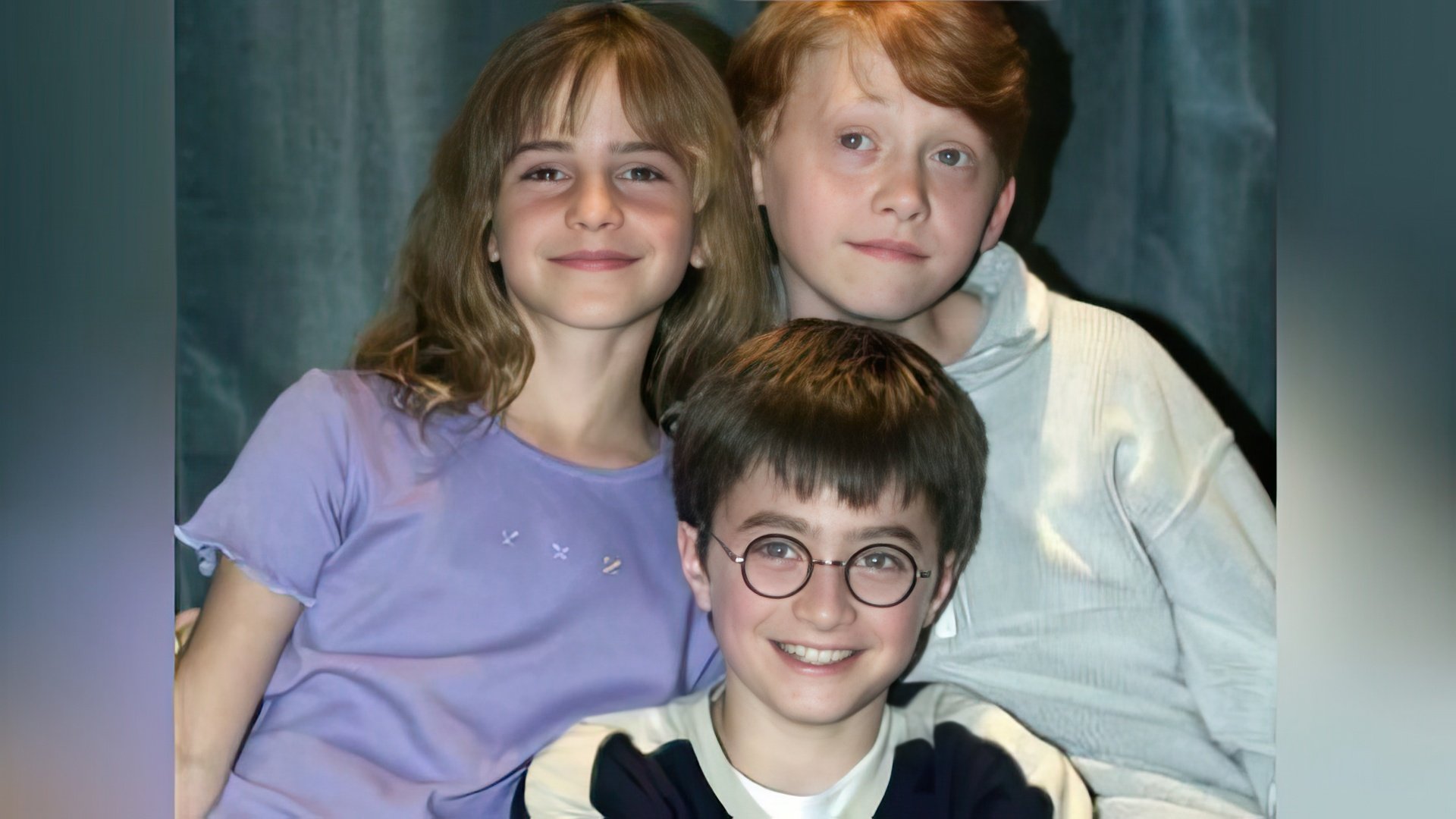 The trio of young wizards – Harry, Ron, and Hermione