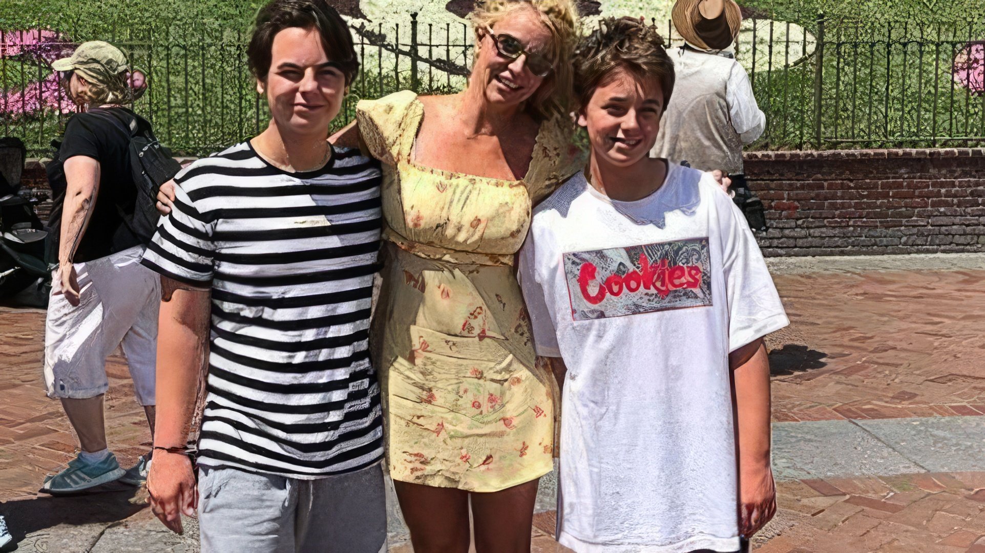 Britney Spears with her children