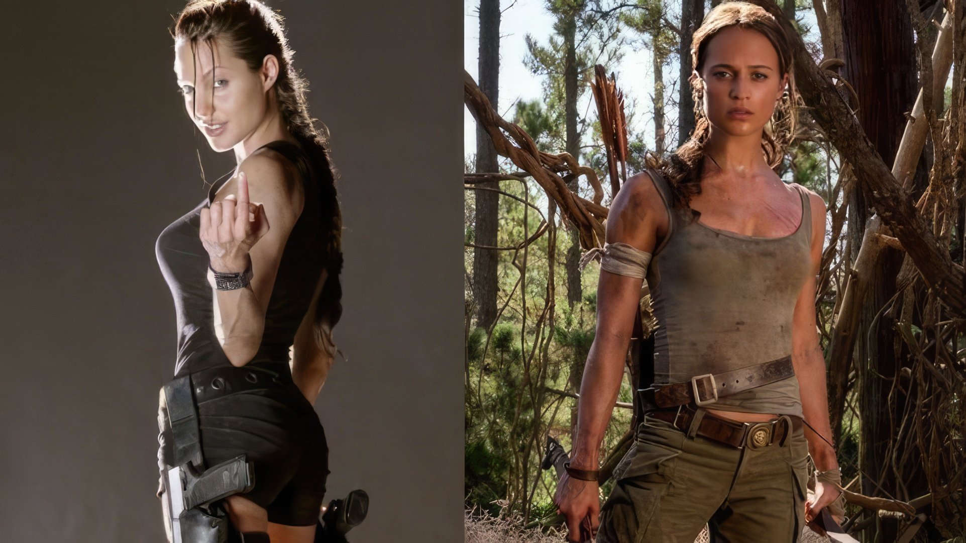 In the third film, Lara Croft was played by Alicia Vikander