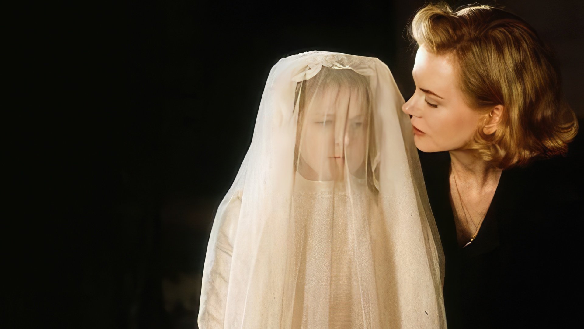 A frame from the movie The Others