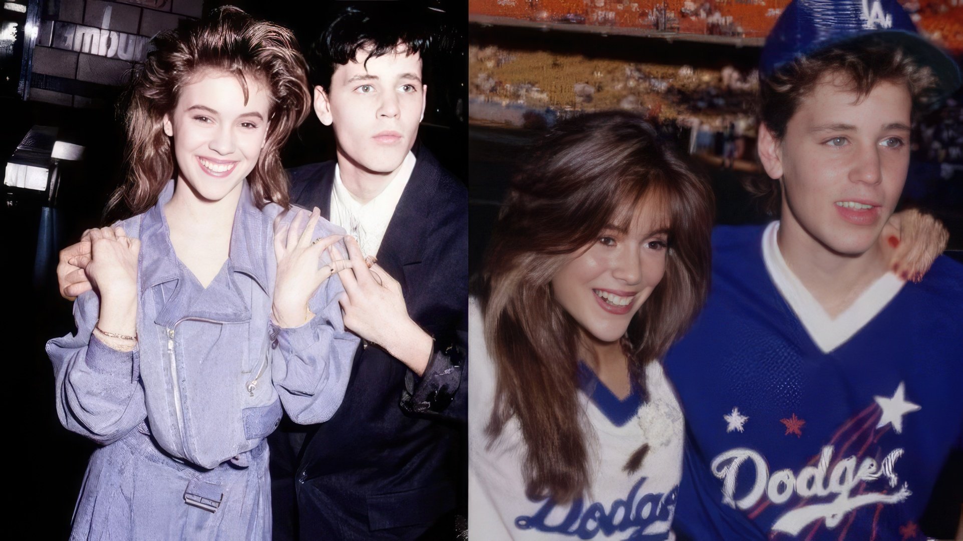 Alyssa Milano's first boyfriend - Corey Haim