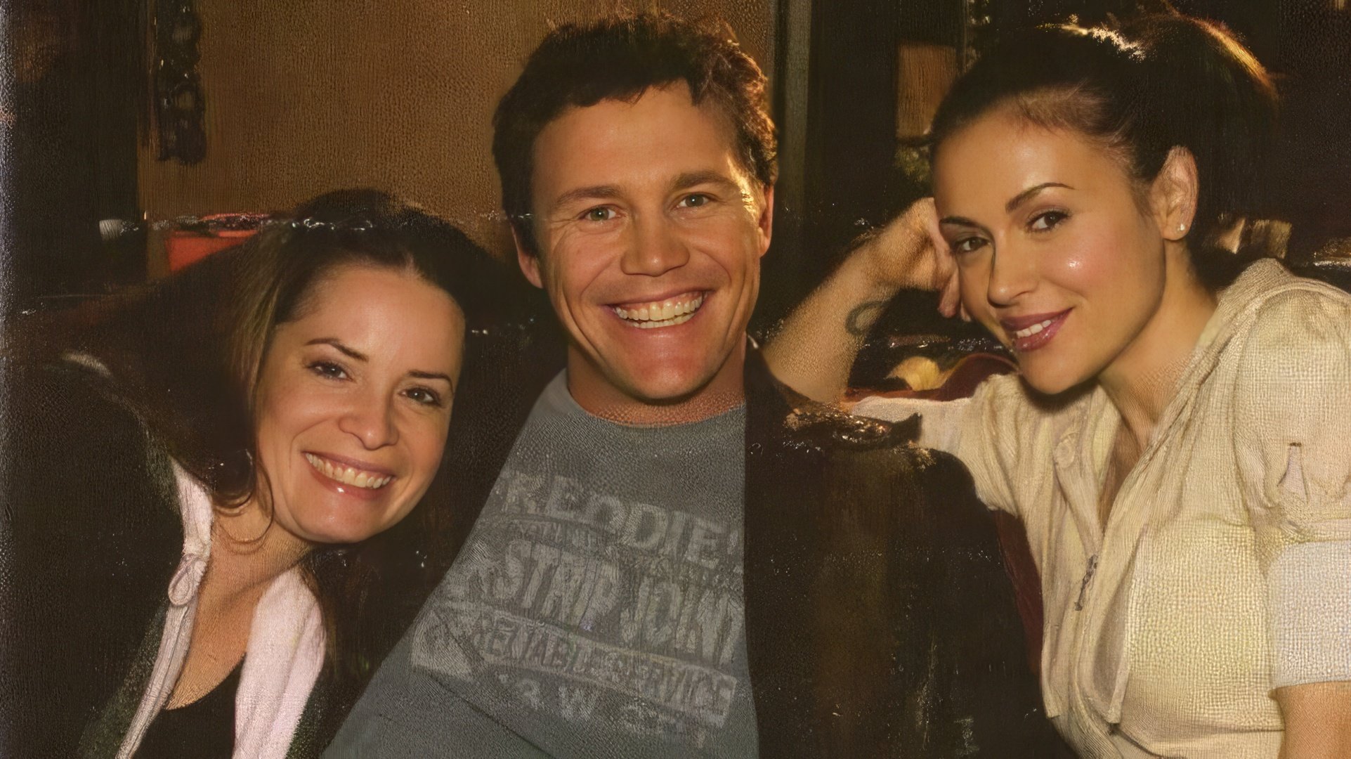 On the set of 'Charmed'