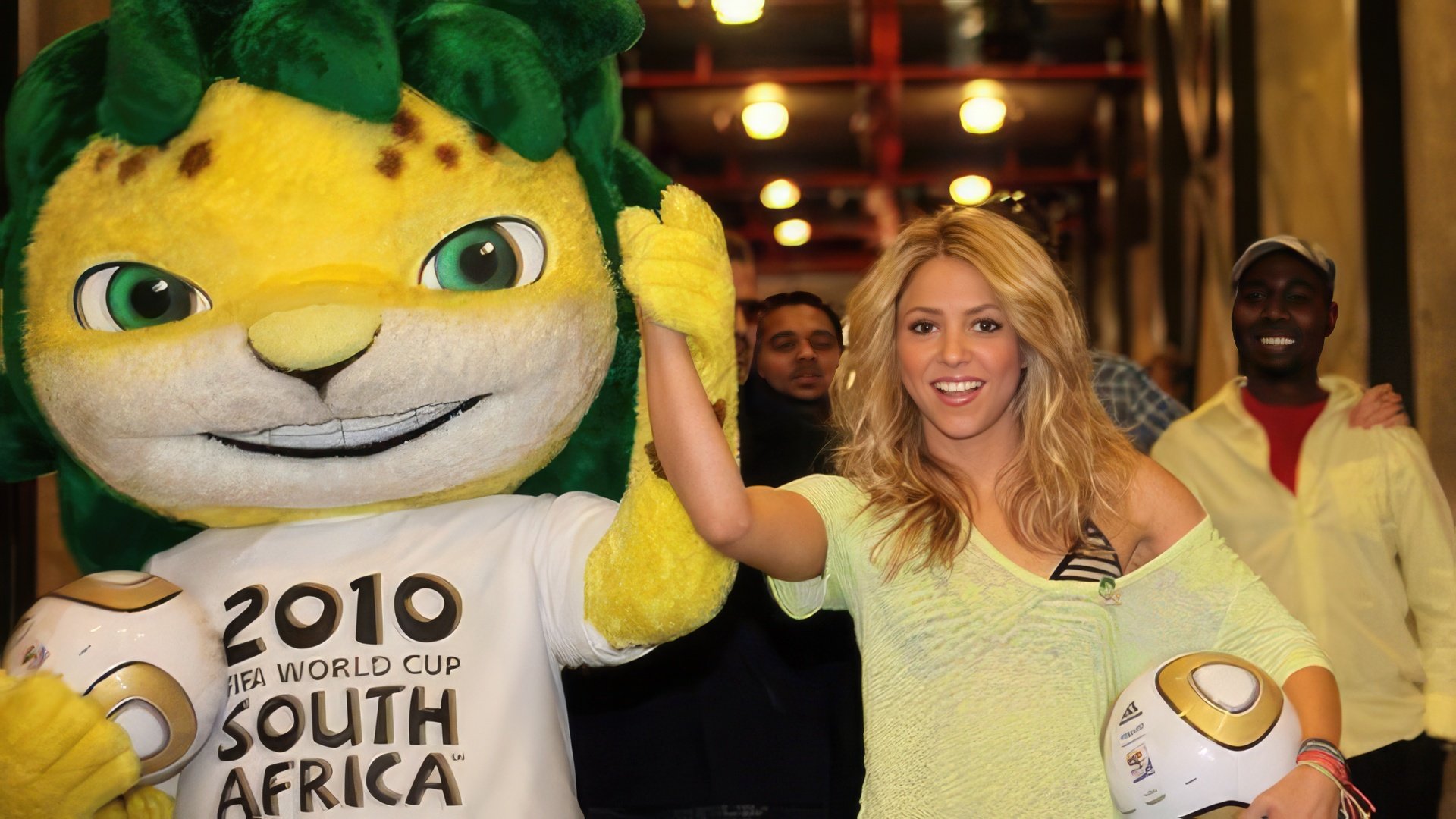 Shakira recorded the official song for the World Cup