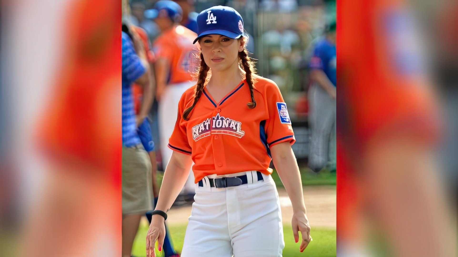 The actress is a big fan of baseball