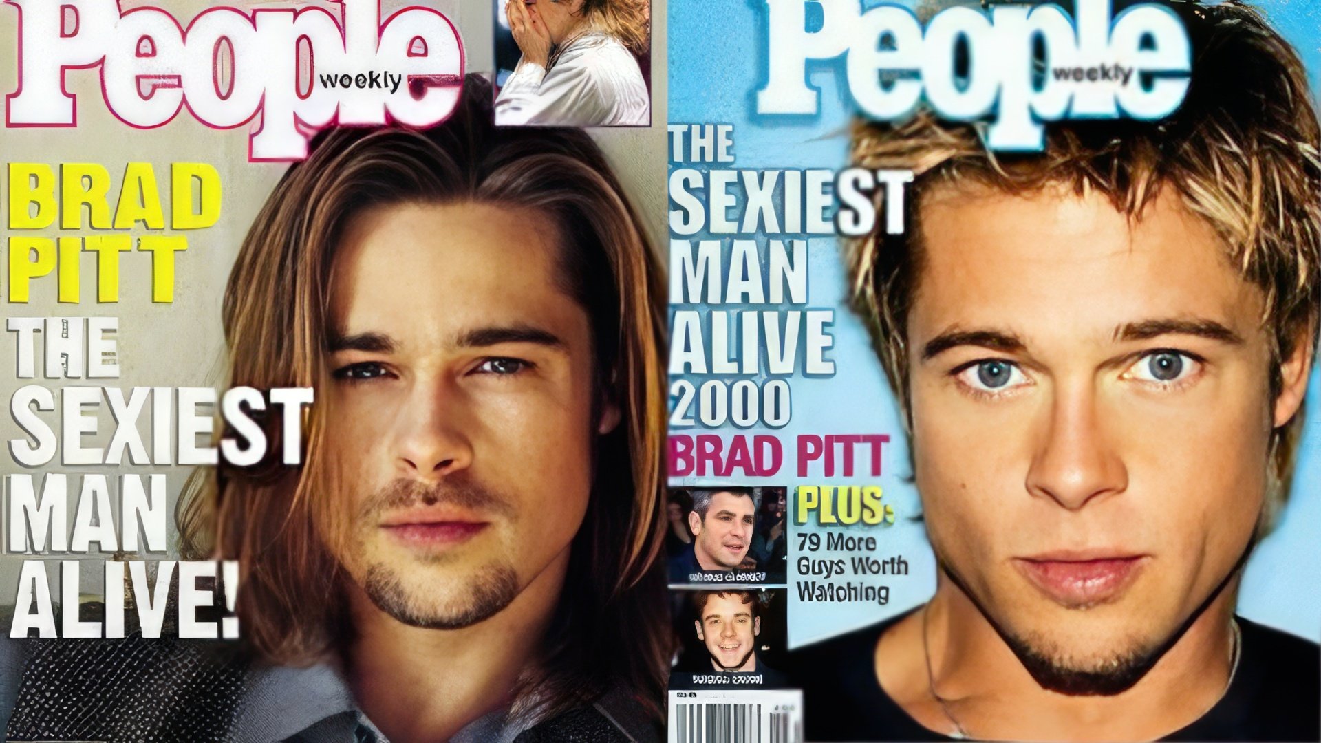 Twice the sexiest man on Earth – Brad Pitt