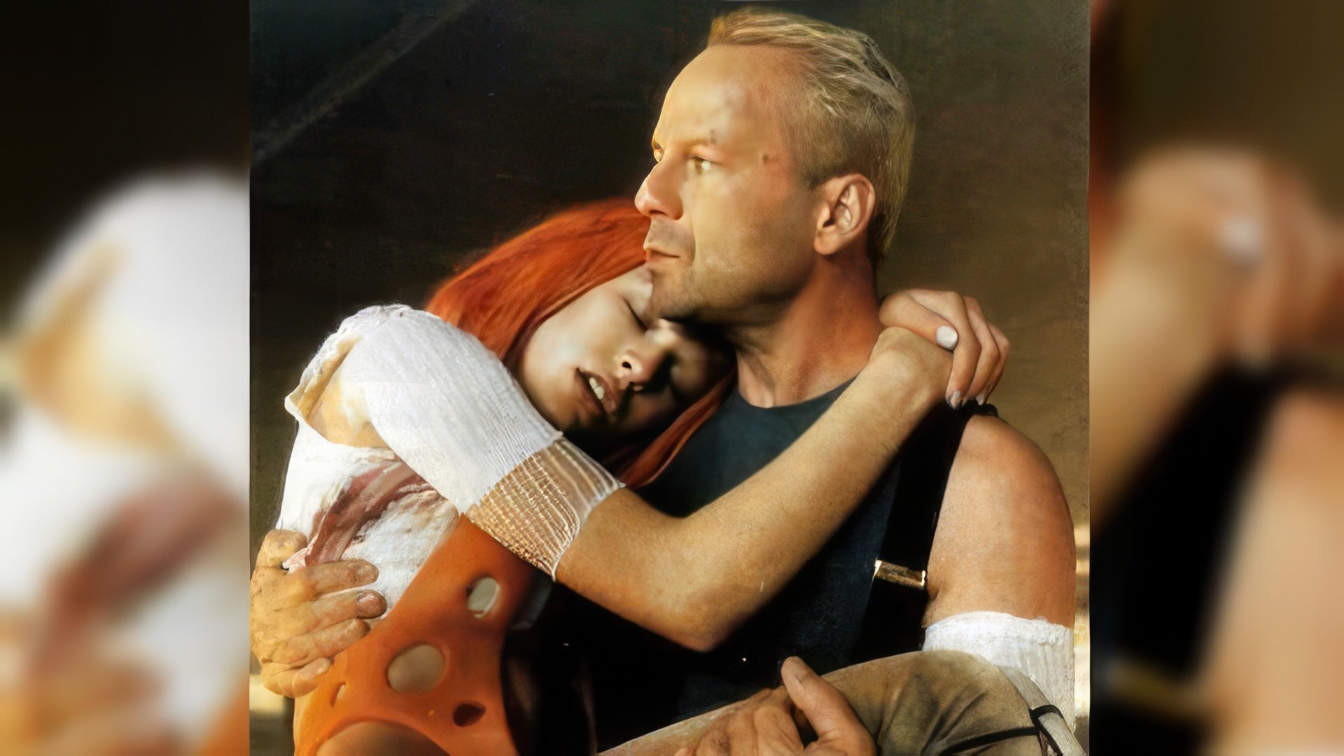 A frame from the movie The Fifth Element