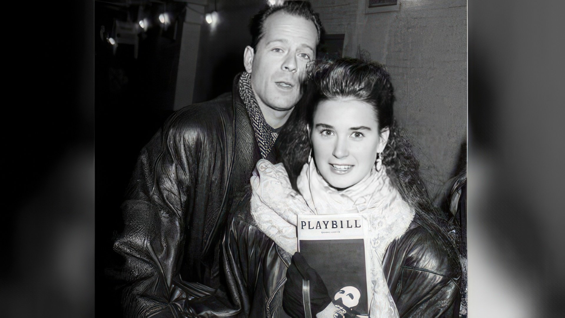 Bruce Willis and Demi Moore in their youth