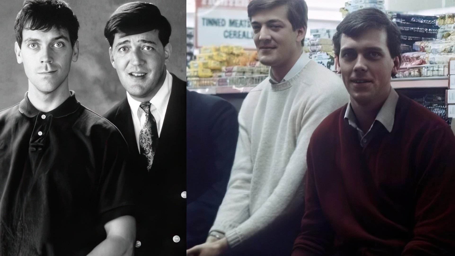 Hugh Laurie and Stephen Fry in their youth