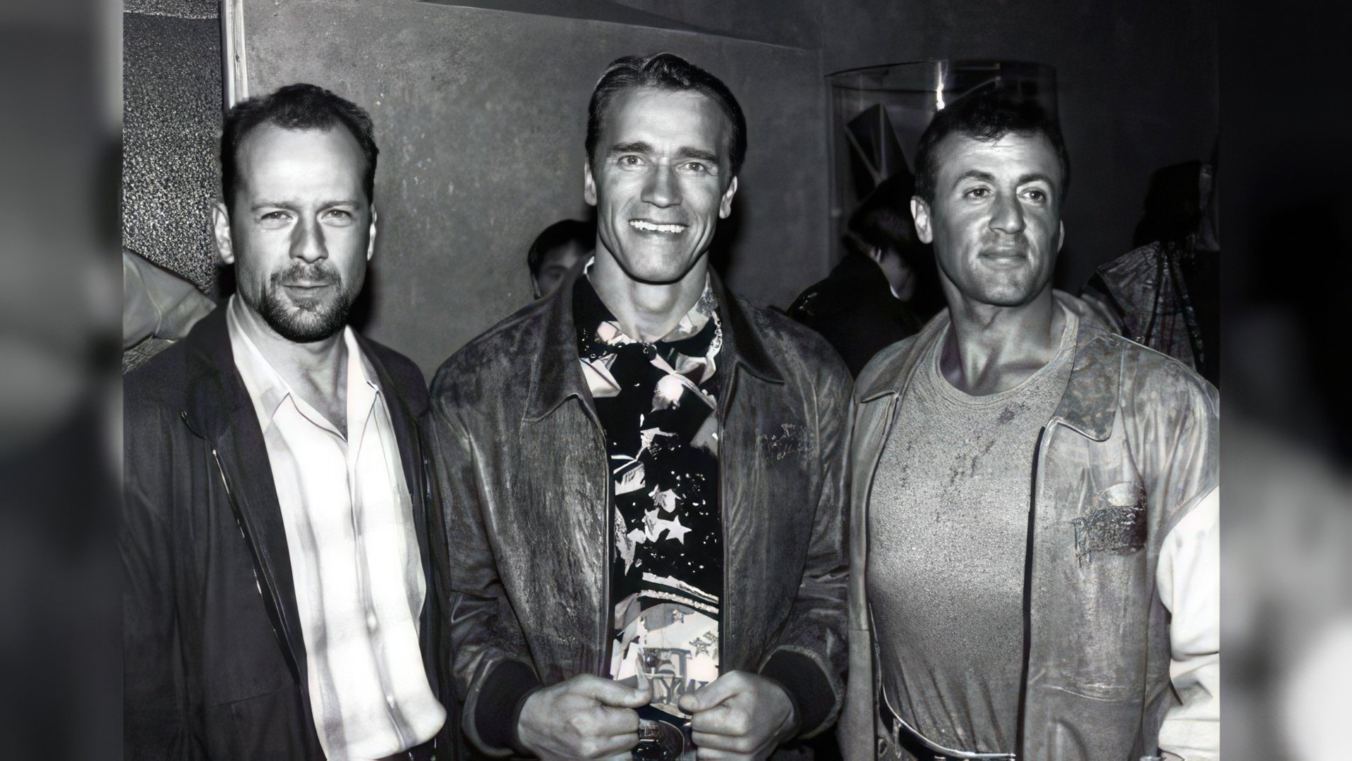 Bruce Willis, Arnold Schwarzenegger, and Sylvester Stallone