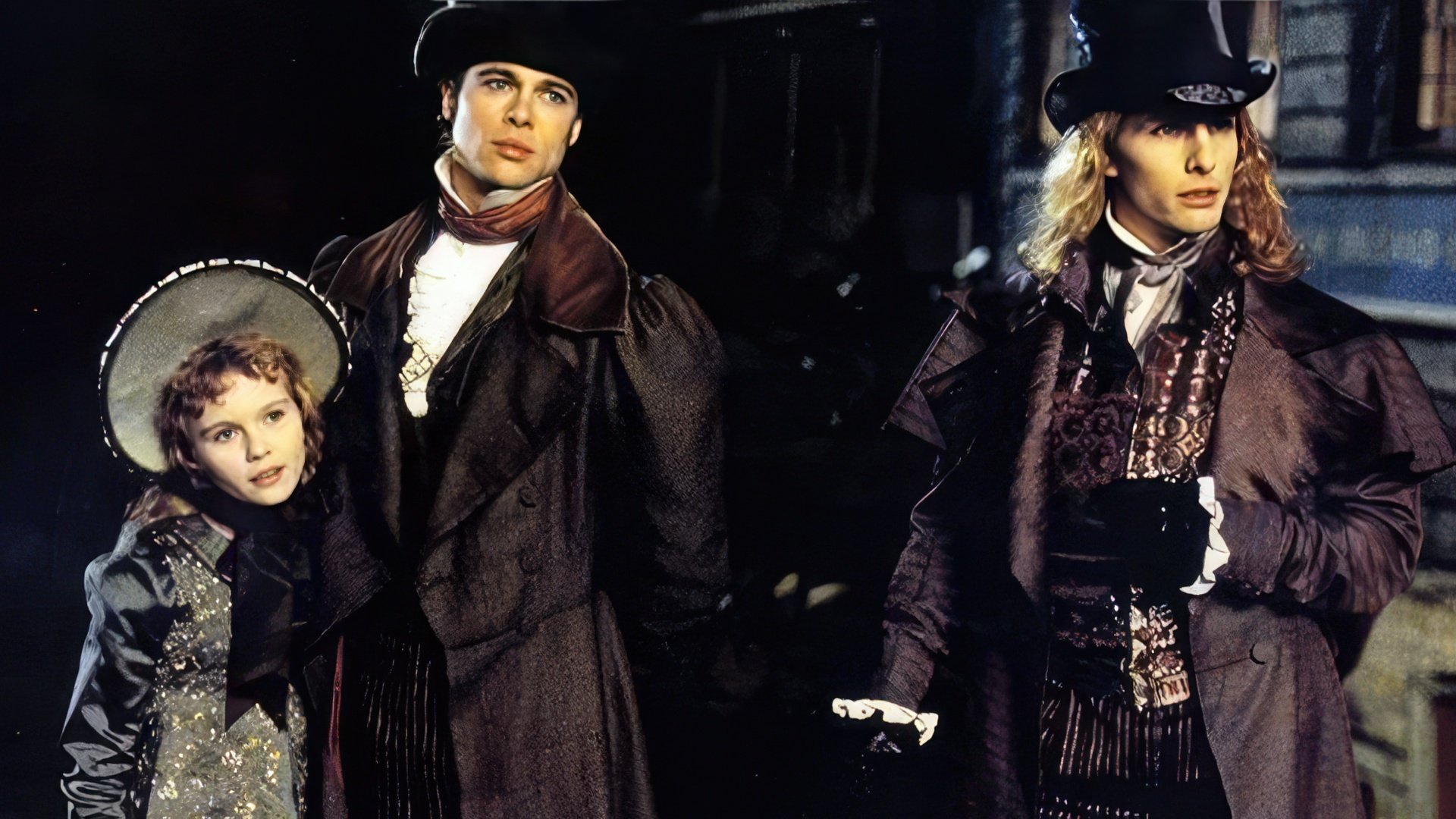 Kirsten Dunst, Brad Pitt and Tom Cruise in "Interview with the Vampire"