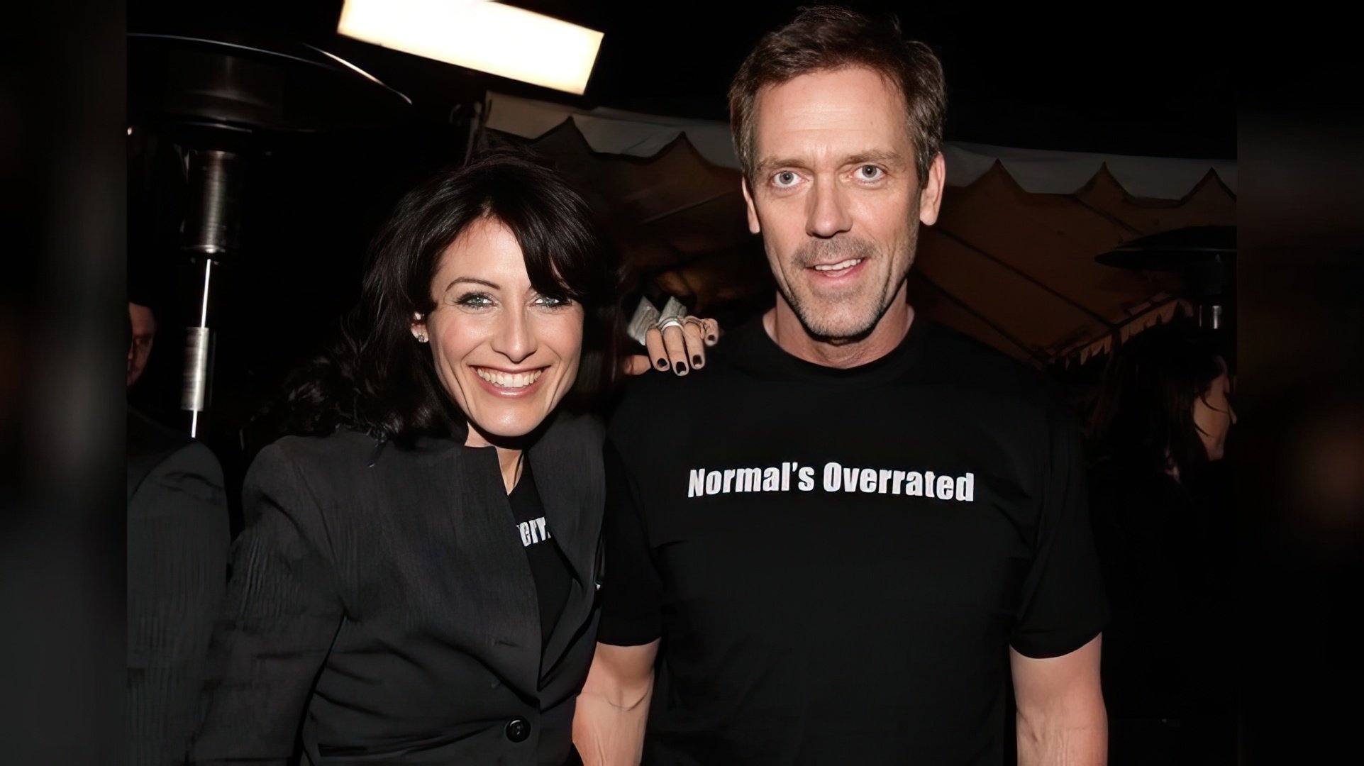 Lisa Edelstein and Hugh Laurie