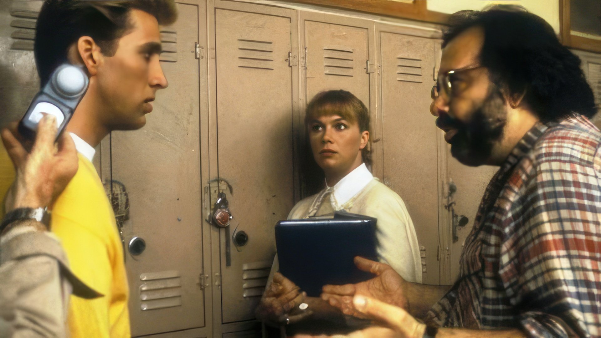 Nicolas Cage and Francis Ford Coppola on the set of 'Peggy Sue'