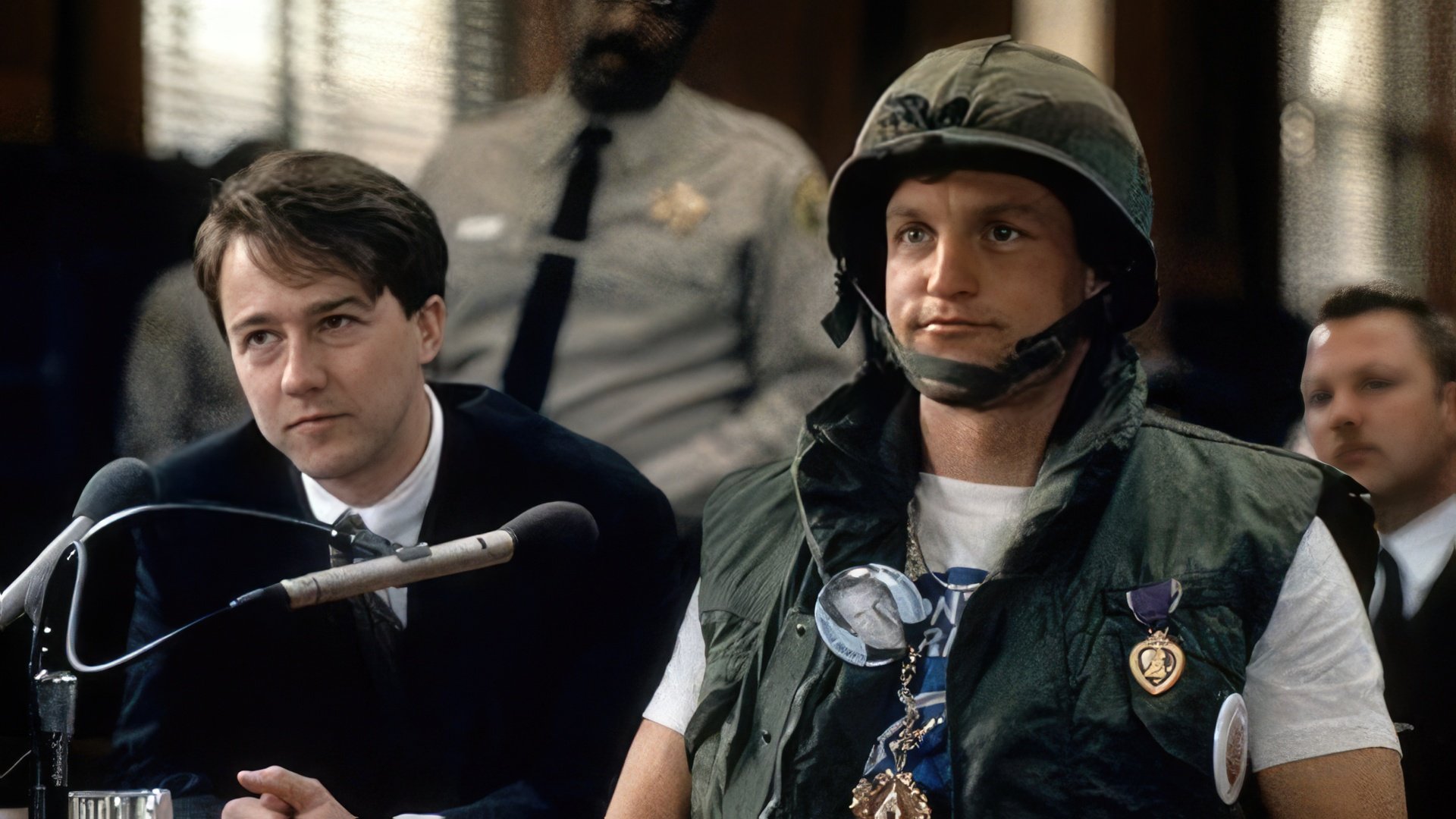 Edward Norton and Woody Harrelson in “The People vs. Larry Flynt”