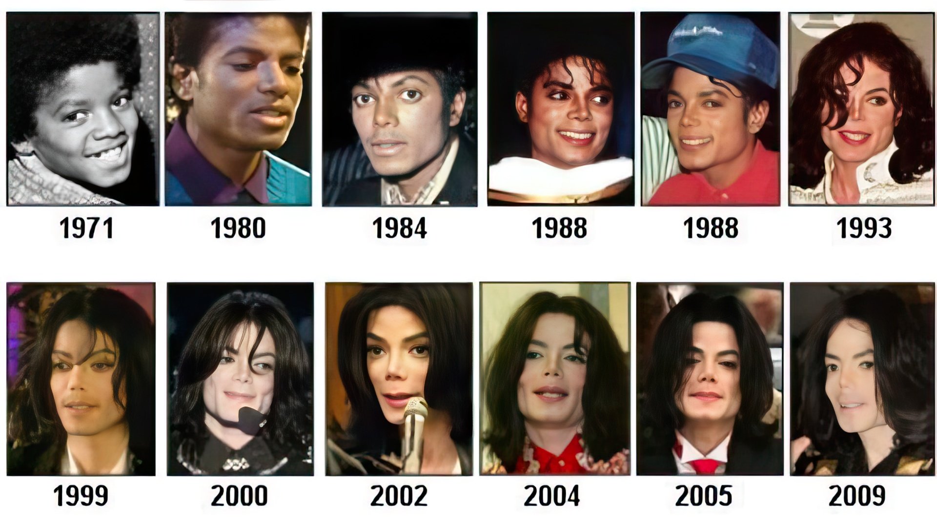 How Michael Jackson's Appearance Changed