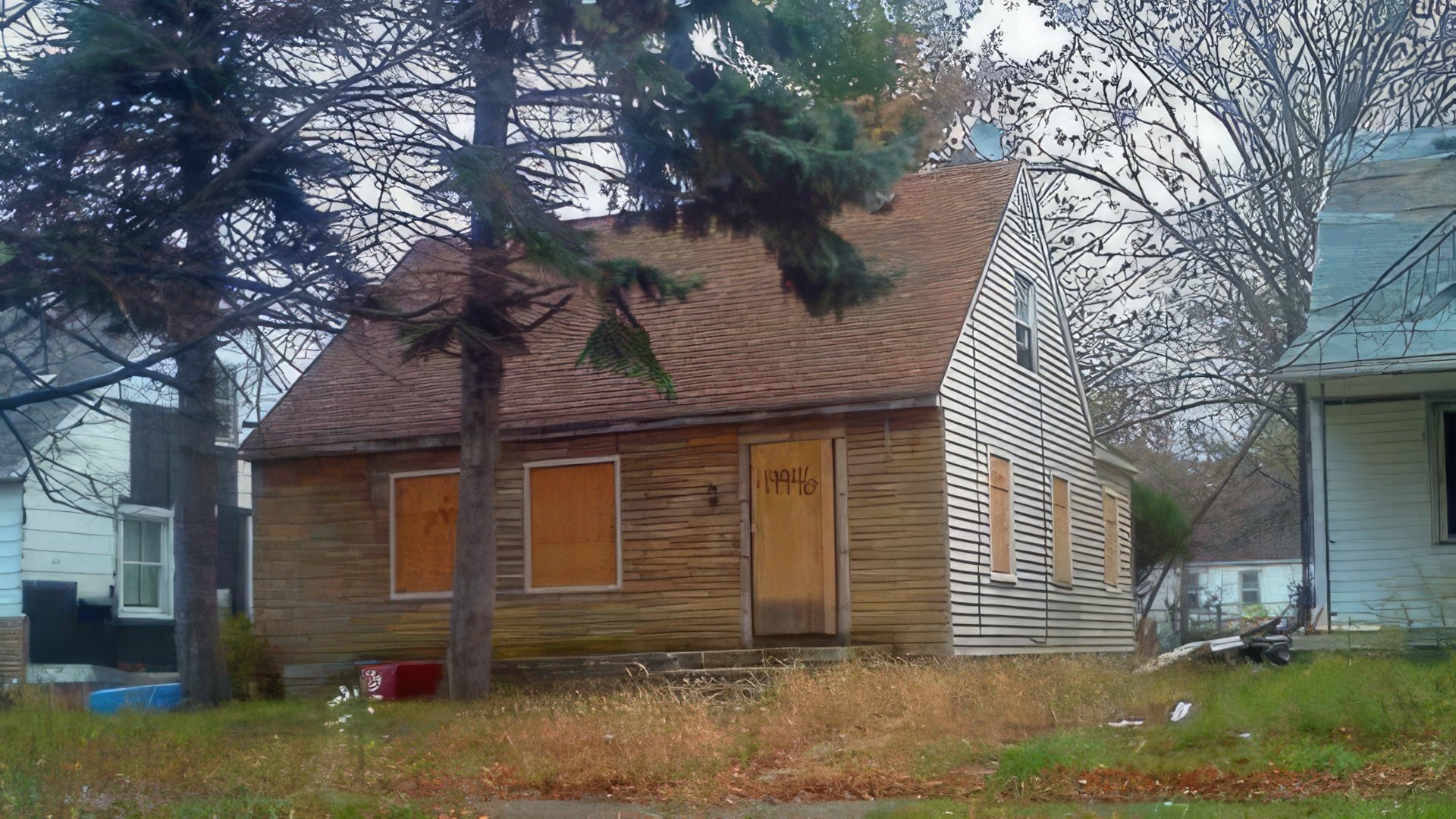 The house in Detroit where Eminem spent his childhood