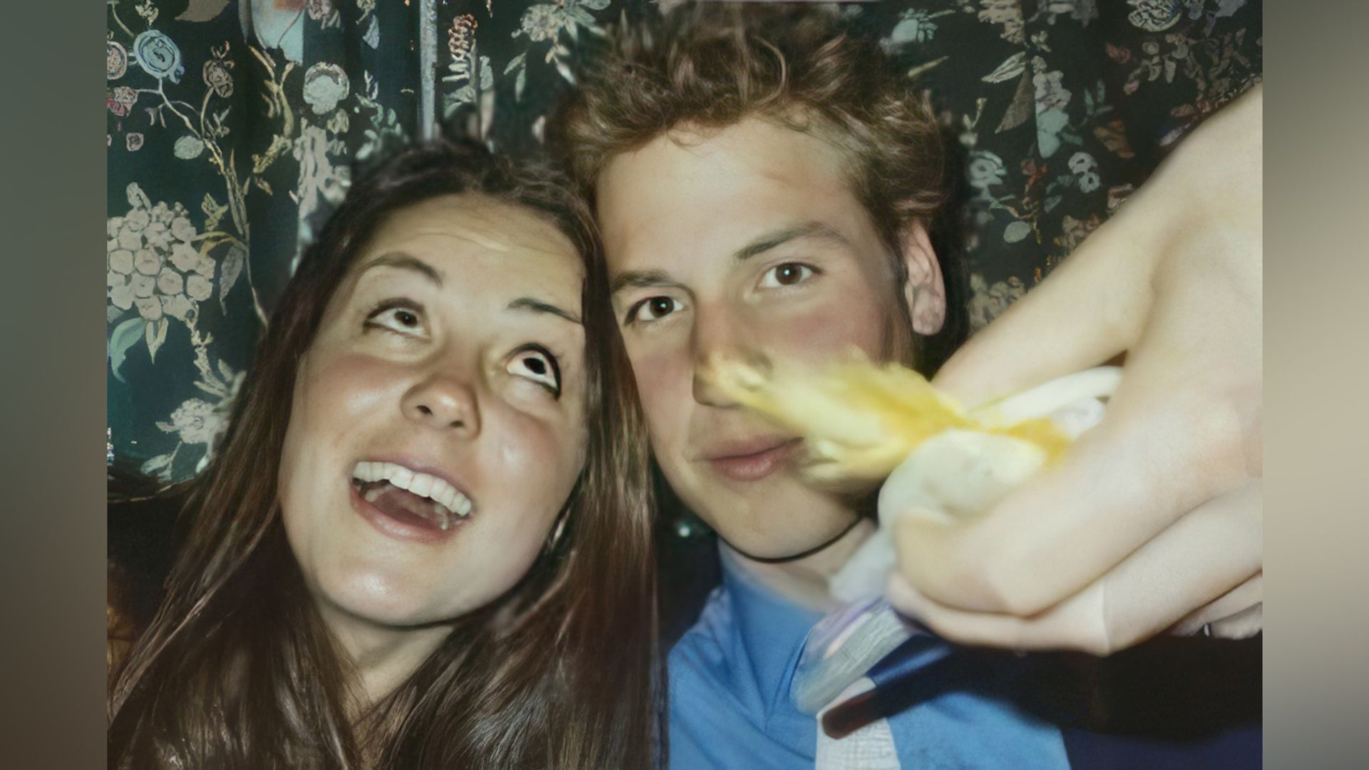 Prince William and Kate Middleton in their youth