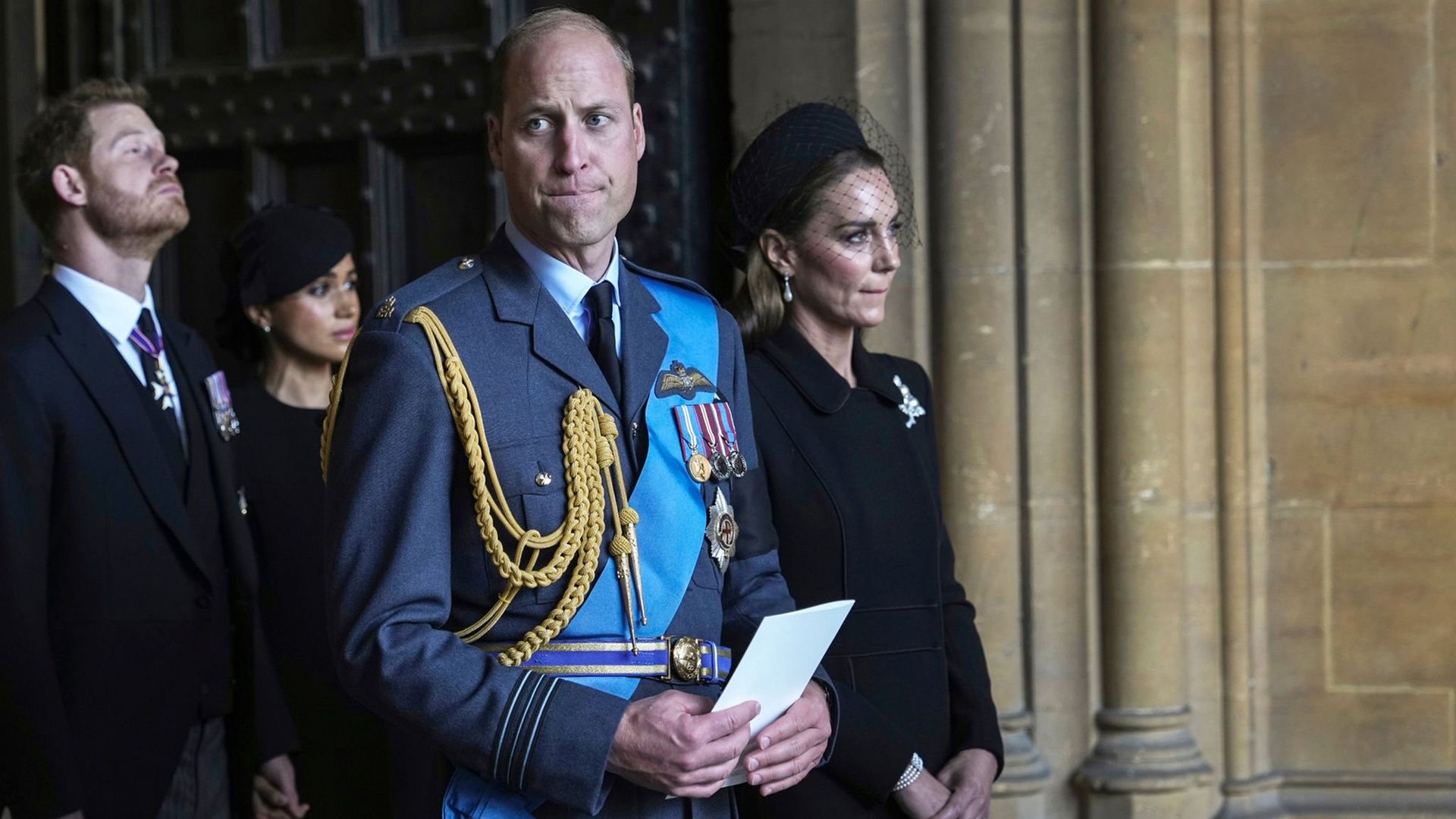 Prince William at Queen Elizabeth II's funeral