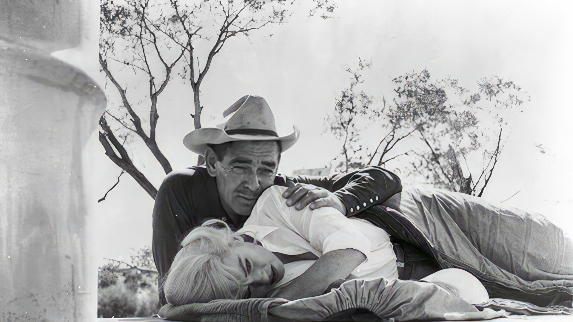 Marilyn Monroe and Clark Gable in the movie The Misfits