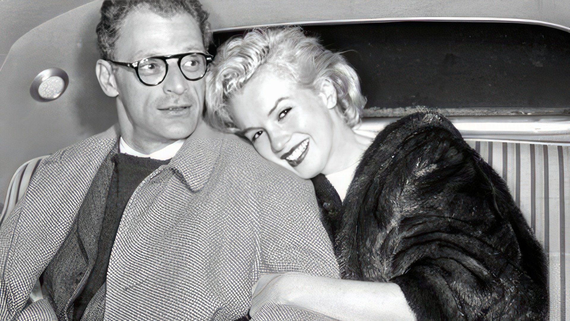Marilyn Monroe and third husband Arthur Miller