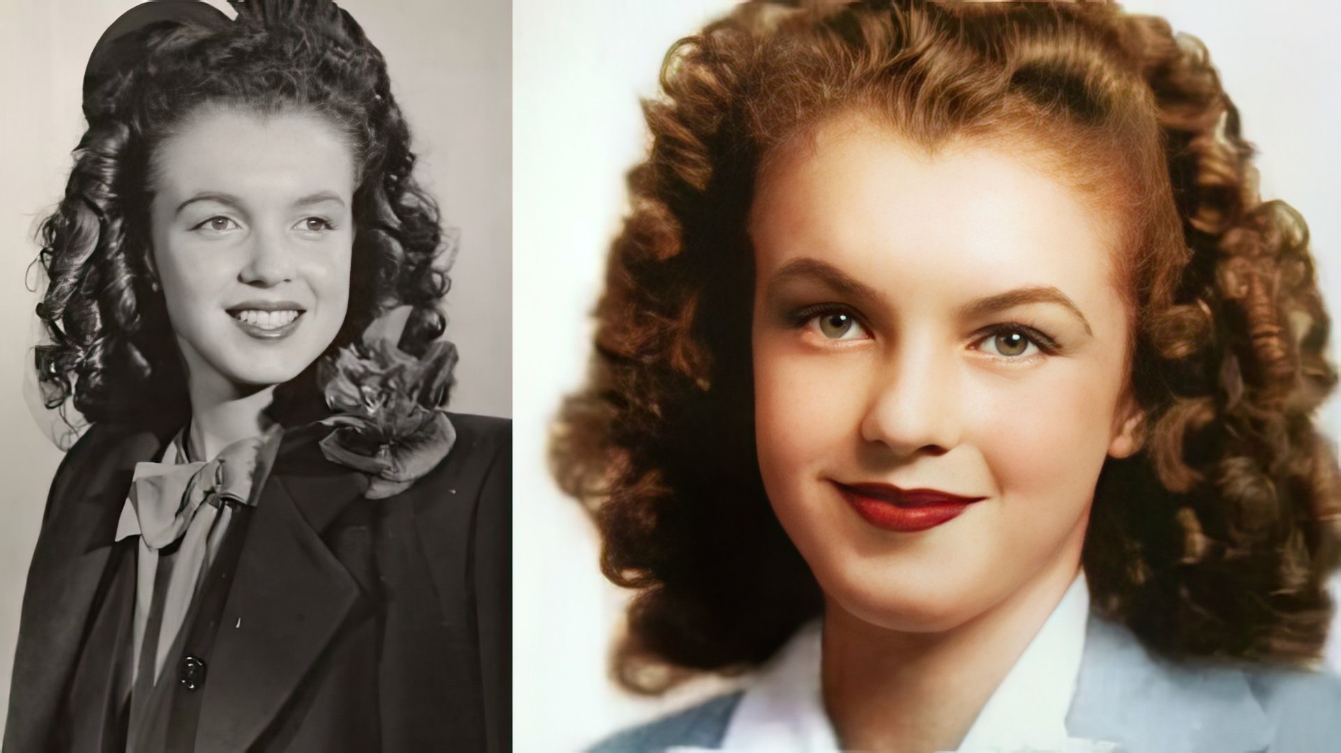Marilyn Monroe as a teenager (circa 1940)