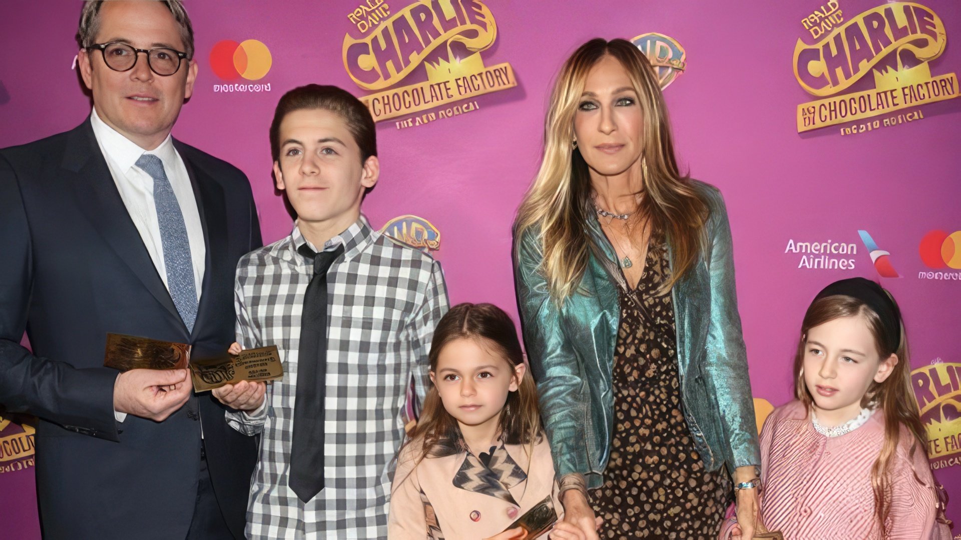 Sarah Jessica Parker with her husband and children