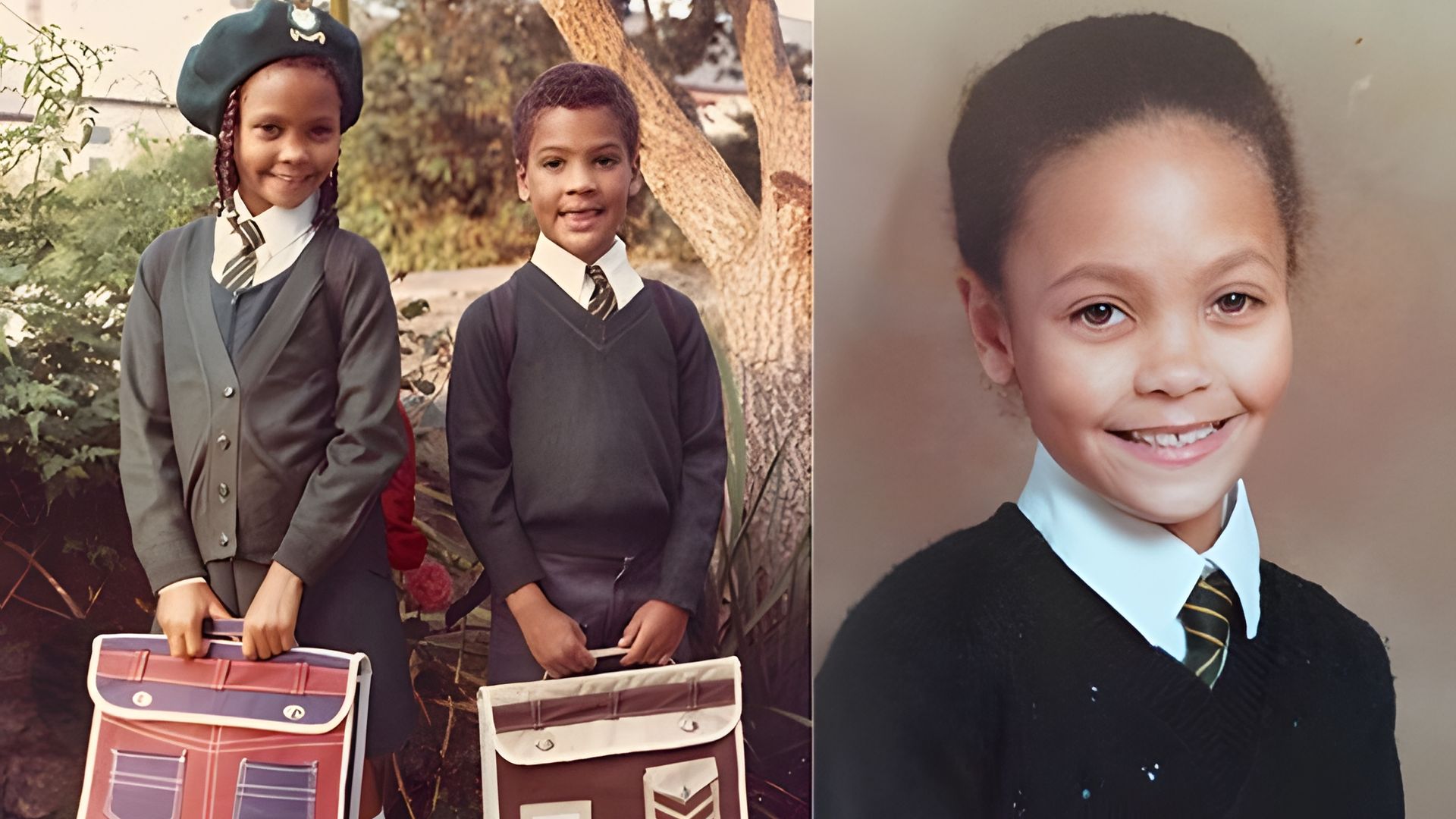Thandiwe Newton during her school years