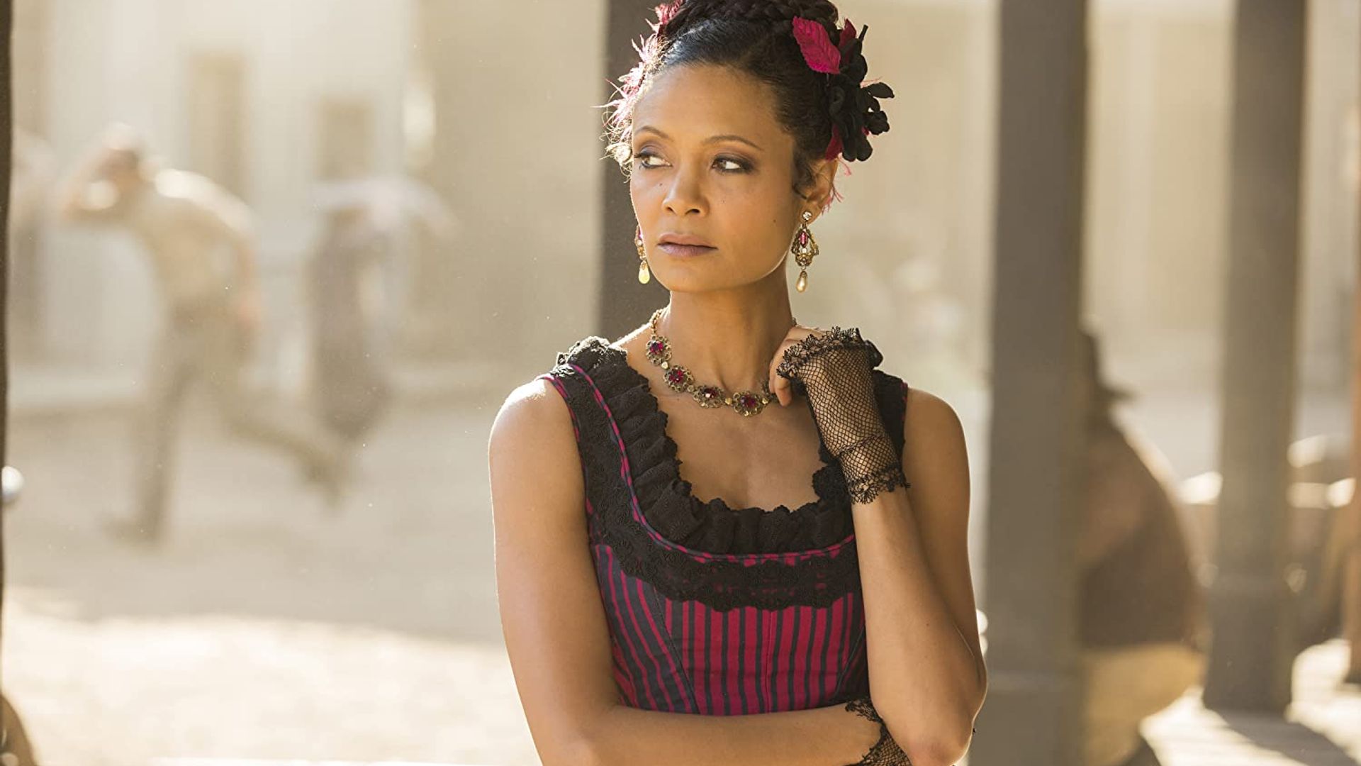 Westworld: Thandiwe Newton as Maeve Millay