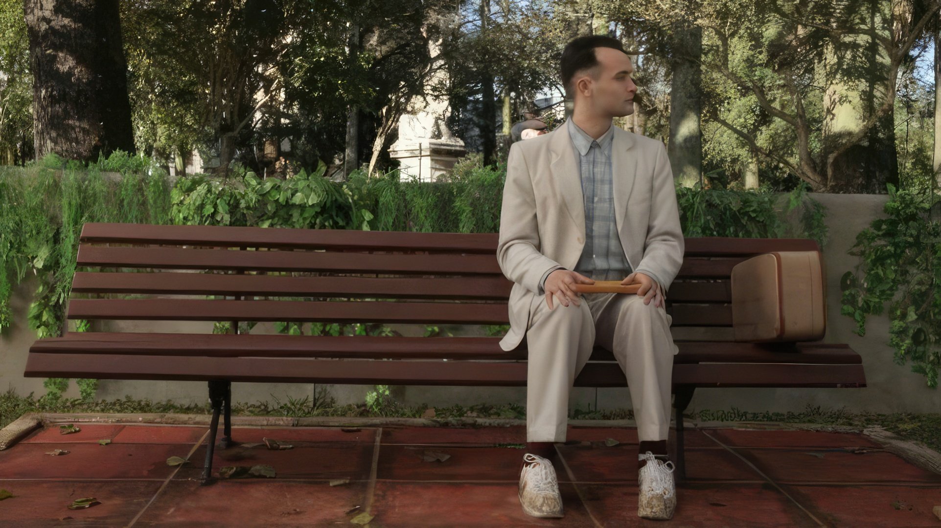 A scene from Forrest Gump