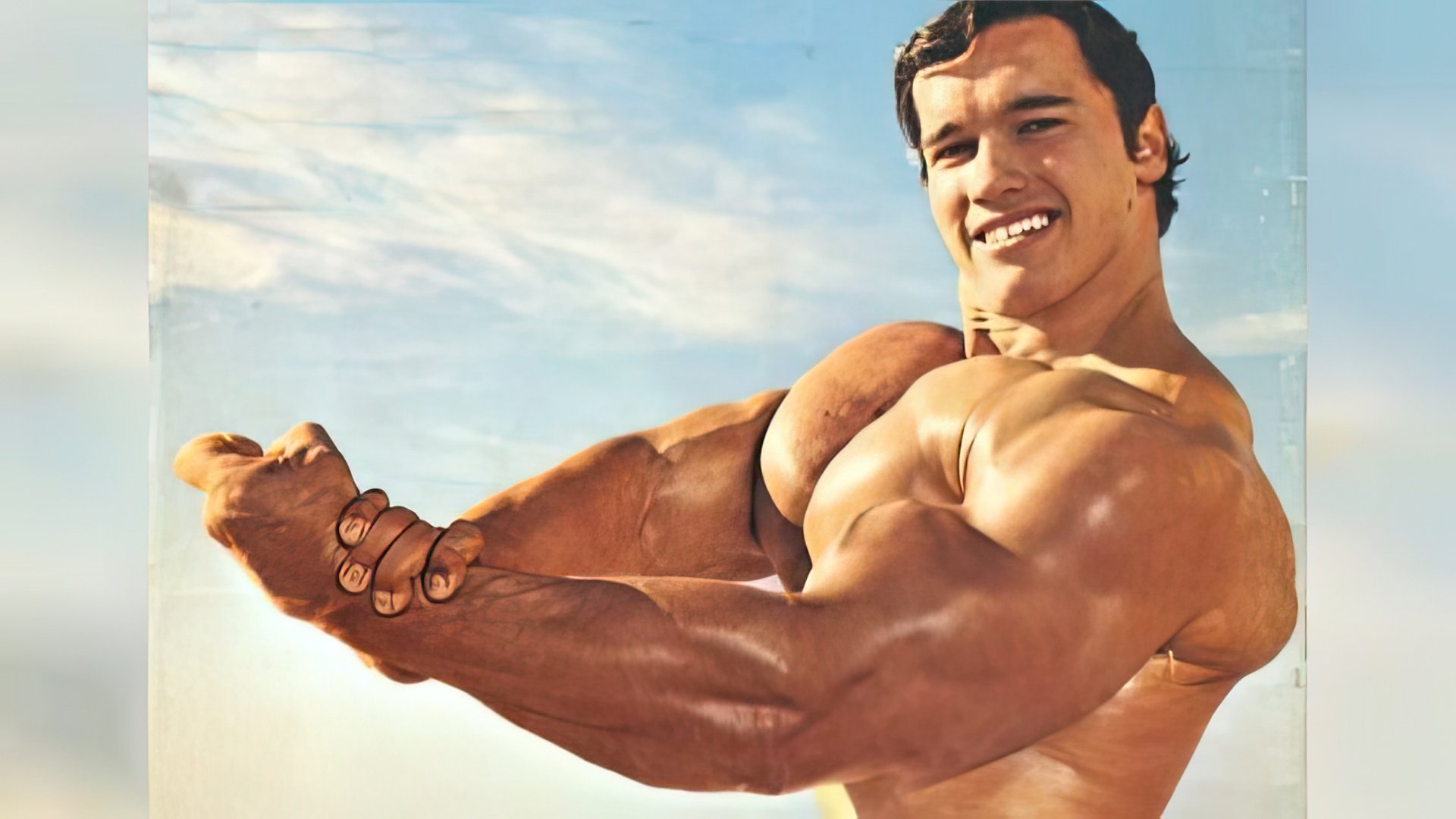 Arnold Schwarzenegger in his youth