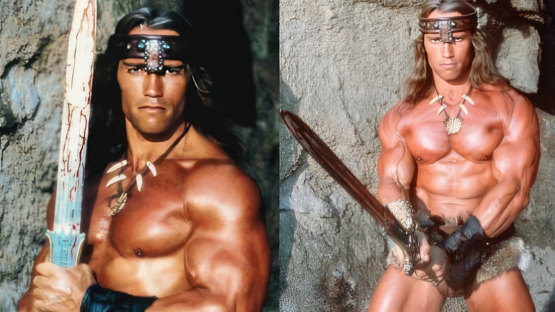 Arnold Schwarzenegger as Conan the Barbarian