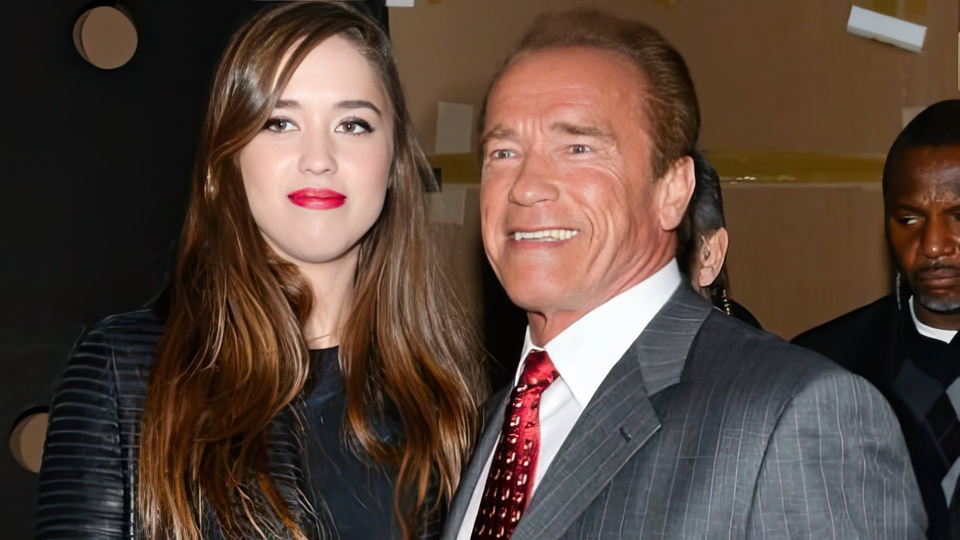 Arnold Schwarzenegger with his daughter Christina