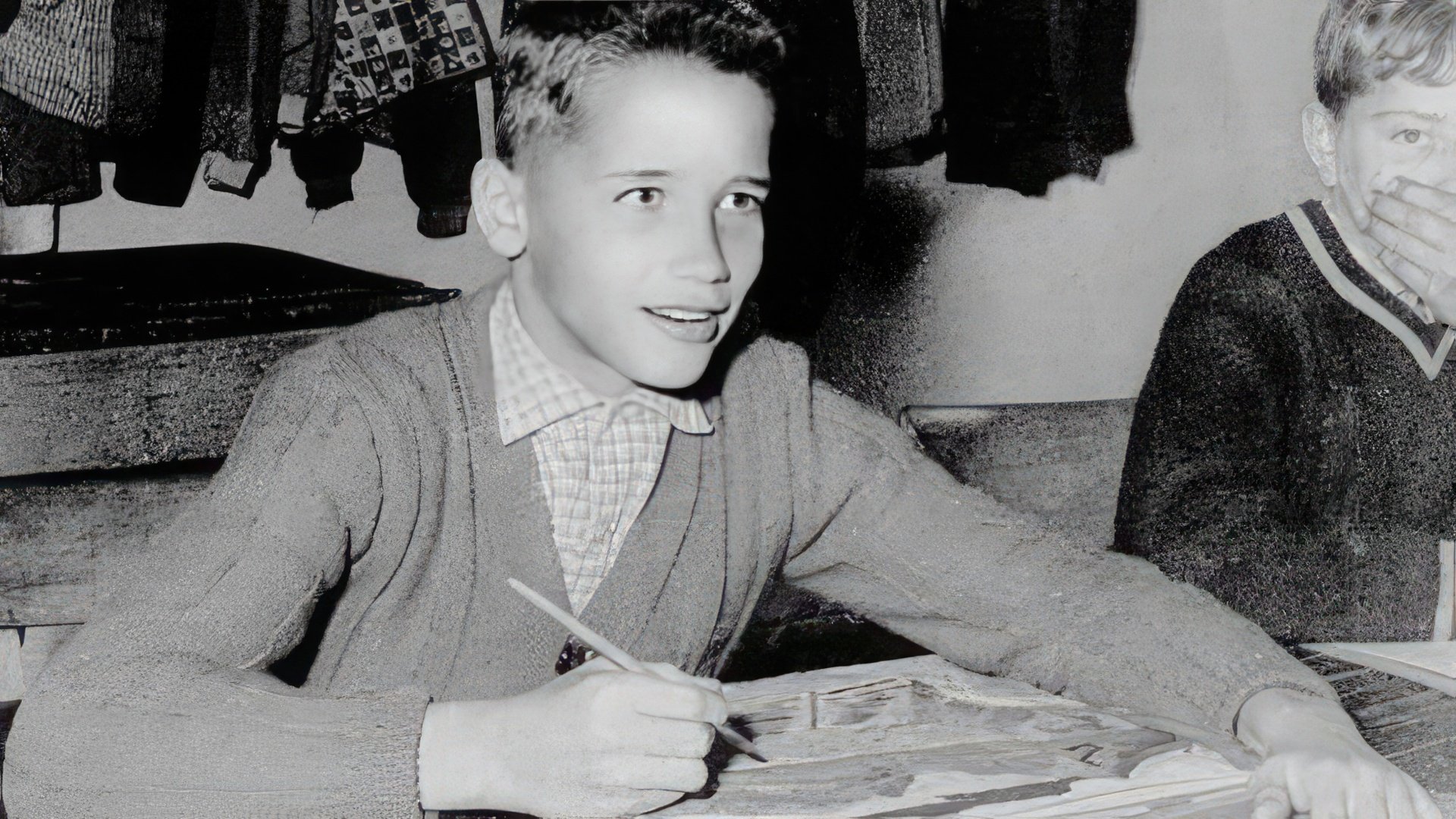 Arnold Schwarzenegger's childhood photo