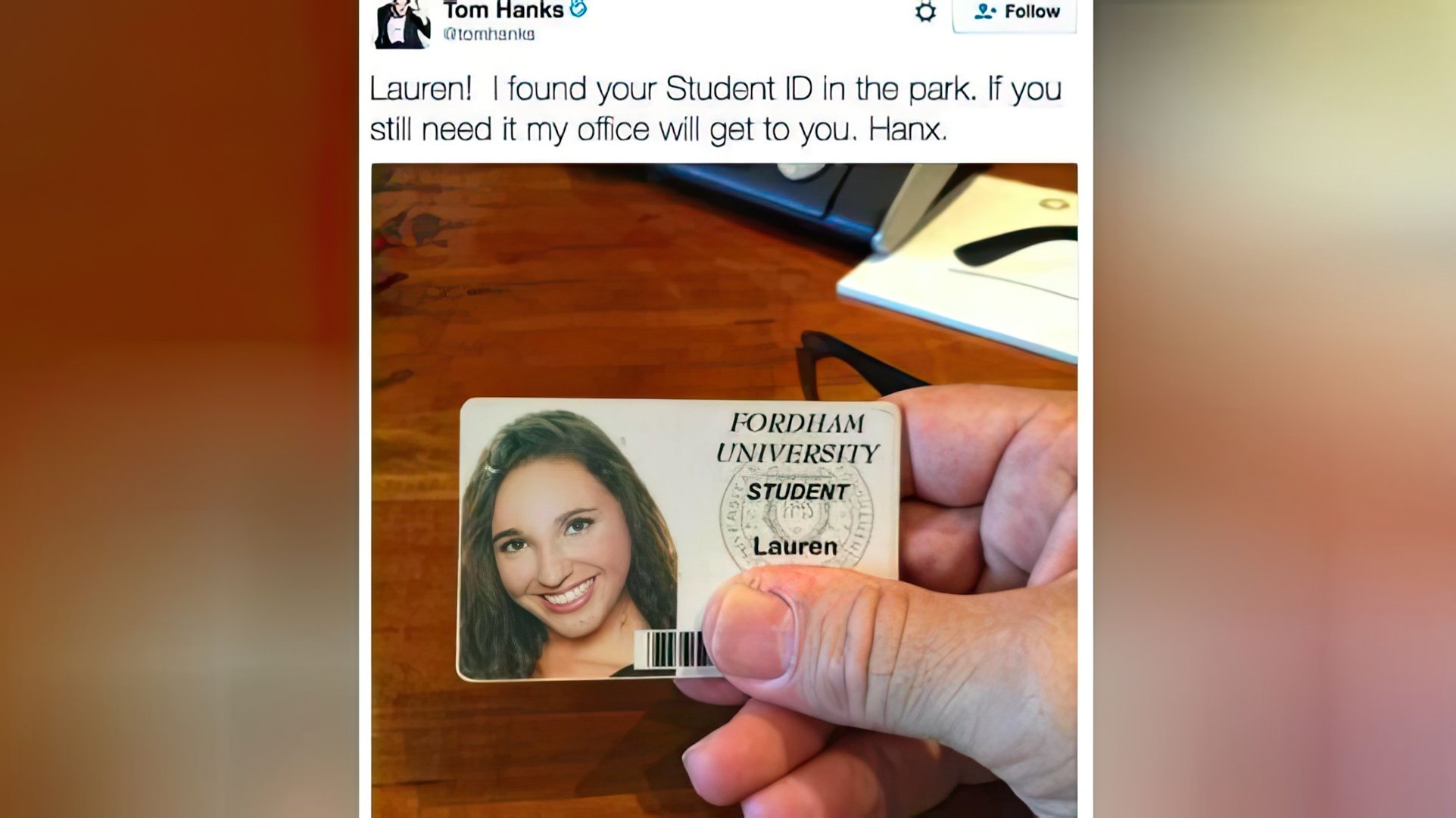 Found the owner of the lost pass