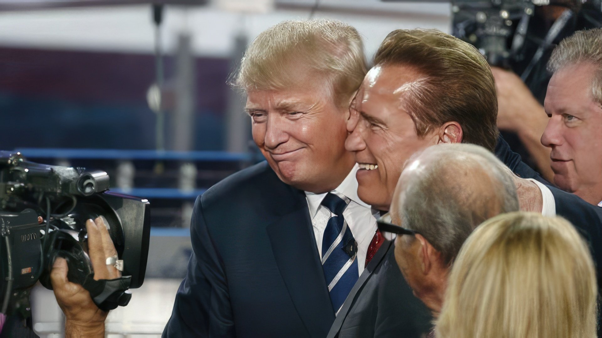 Arnold Schwarzenegger and Donald Trump