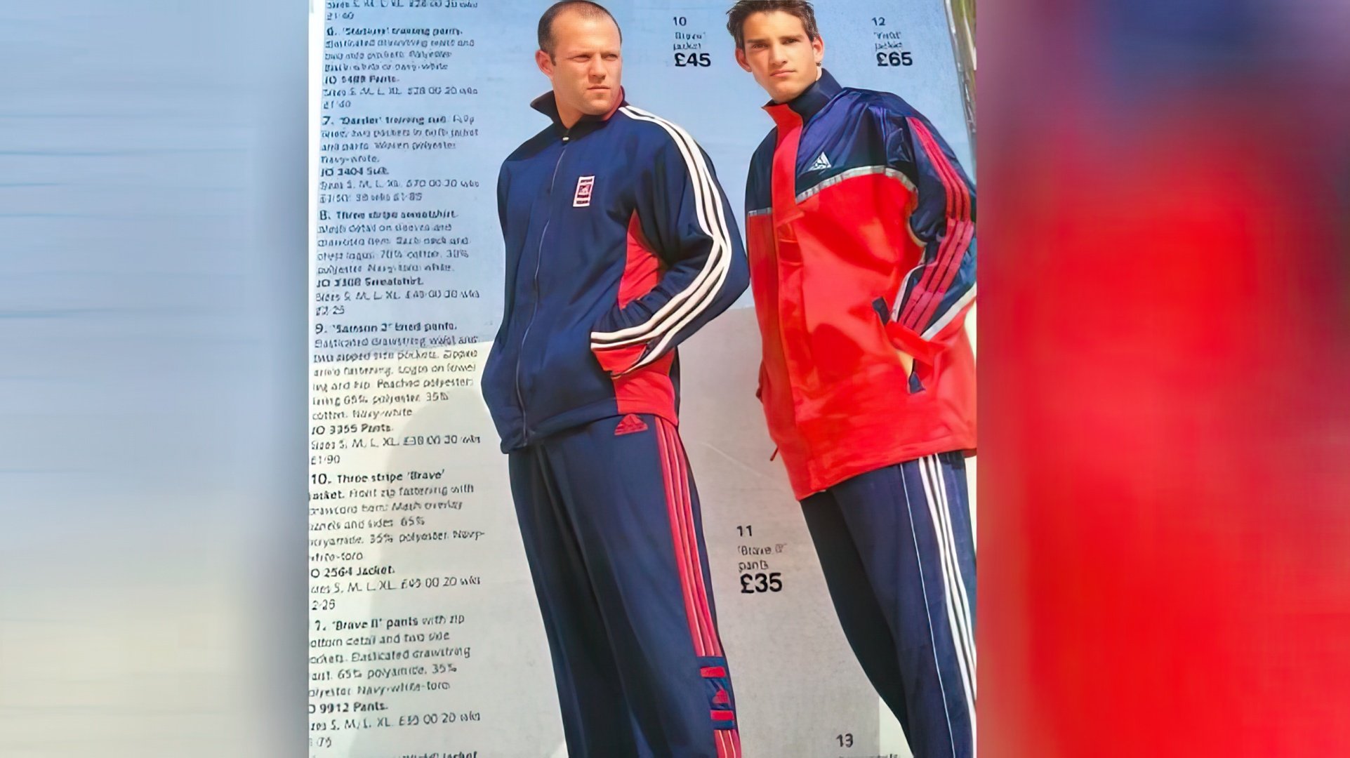 Jason Statham in an advertising catalog
