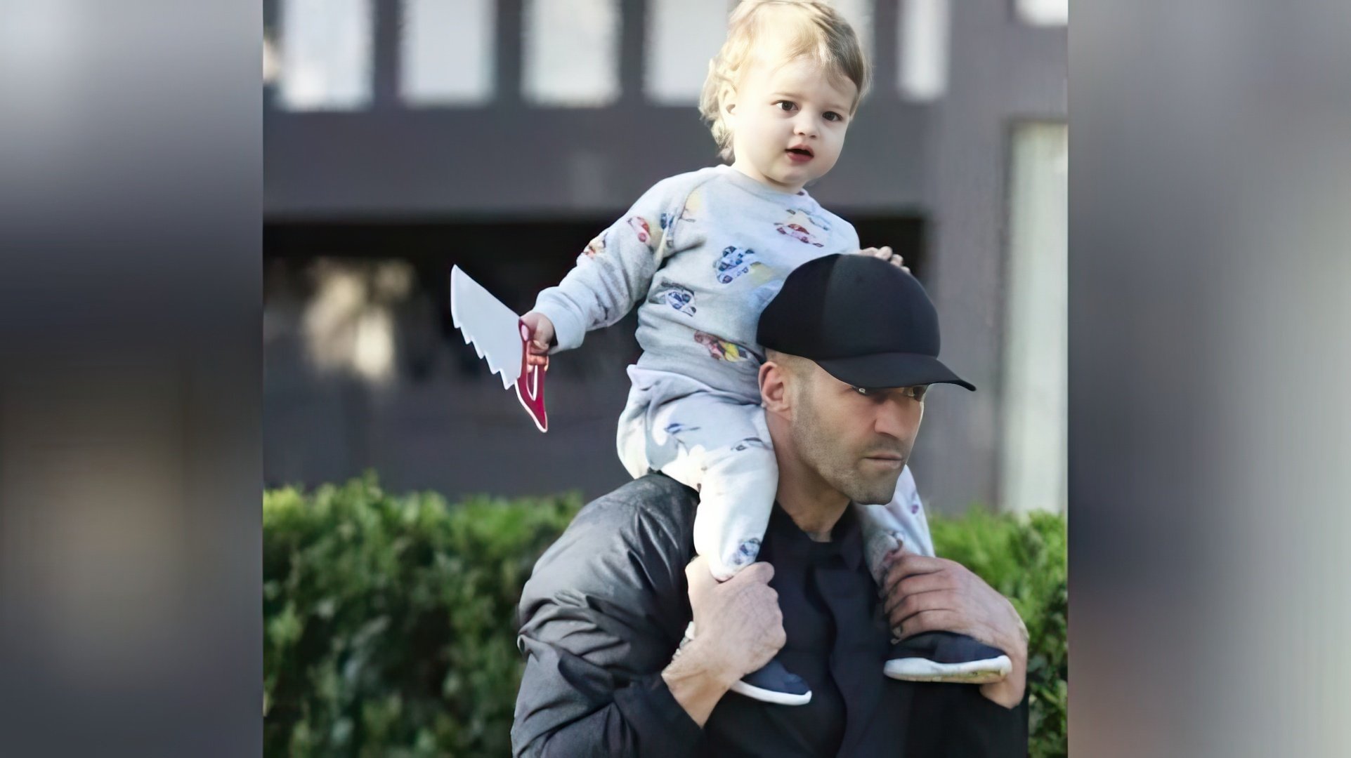 Jason Statham with his son Jack