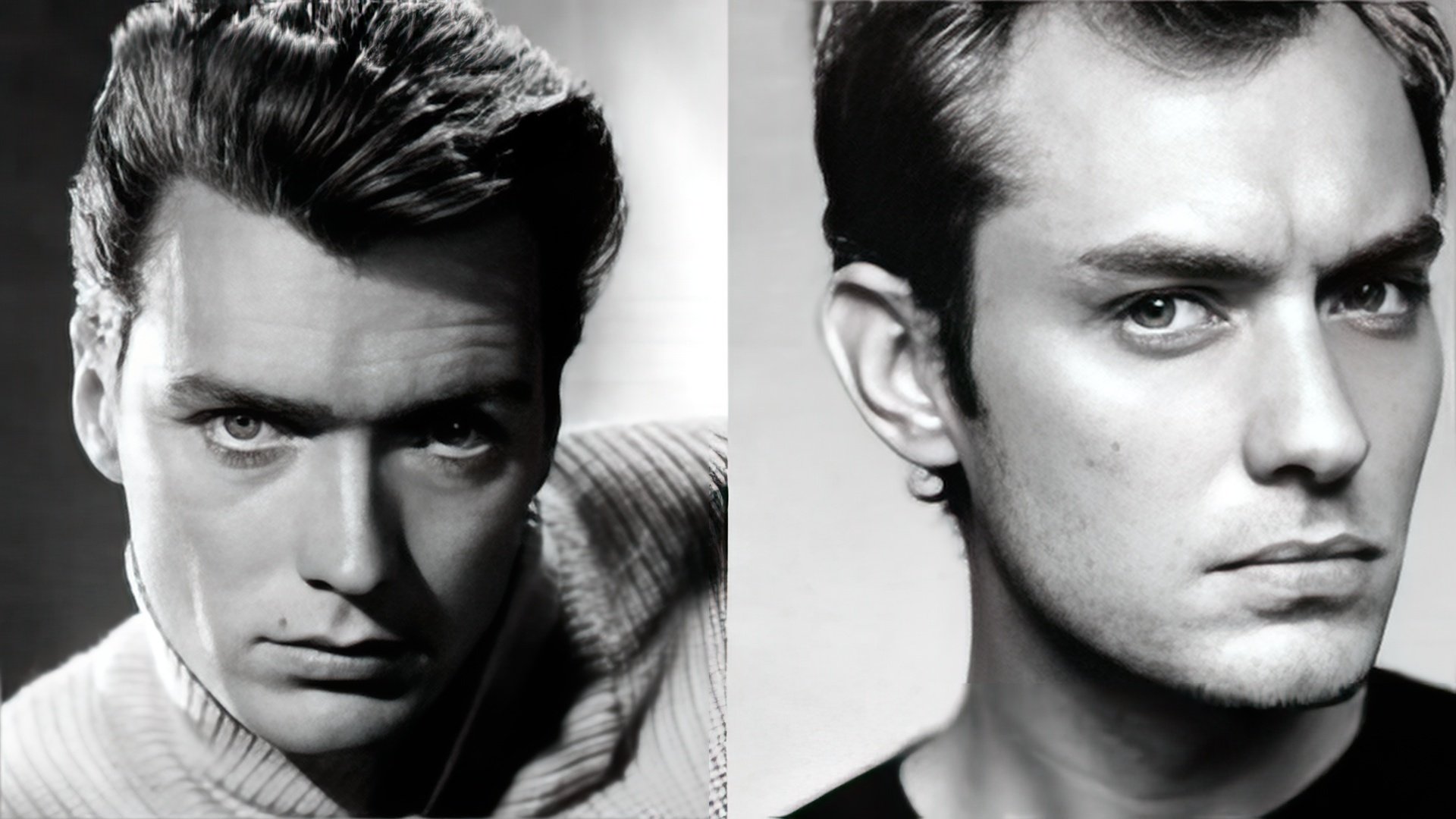 Jude Law looks like a young Clint Eastwood (left)