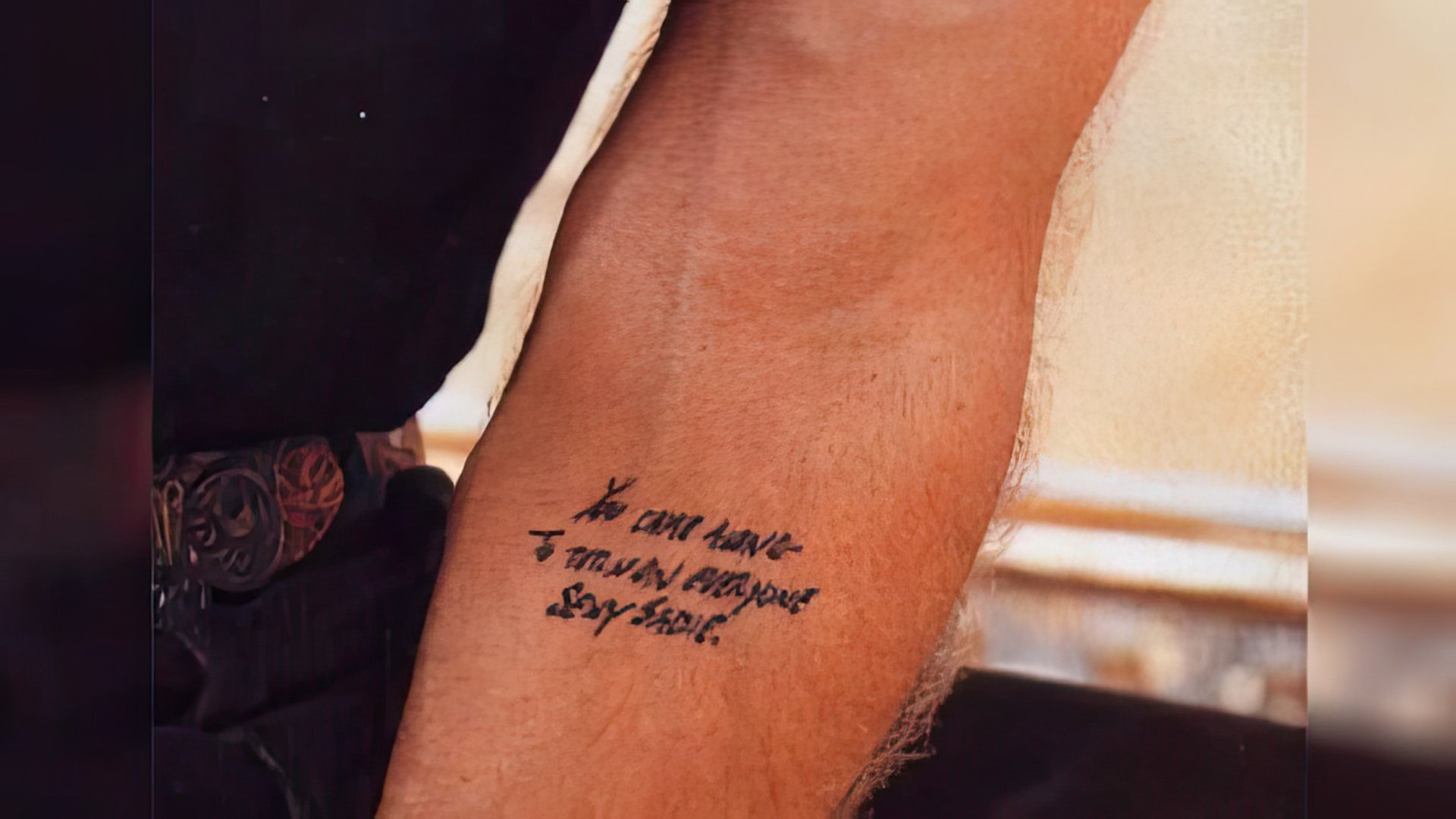 Jude Law's tattoo dedicated to his wife