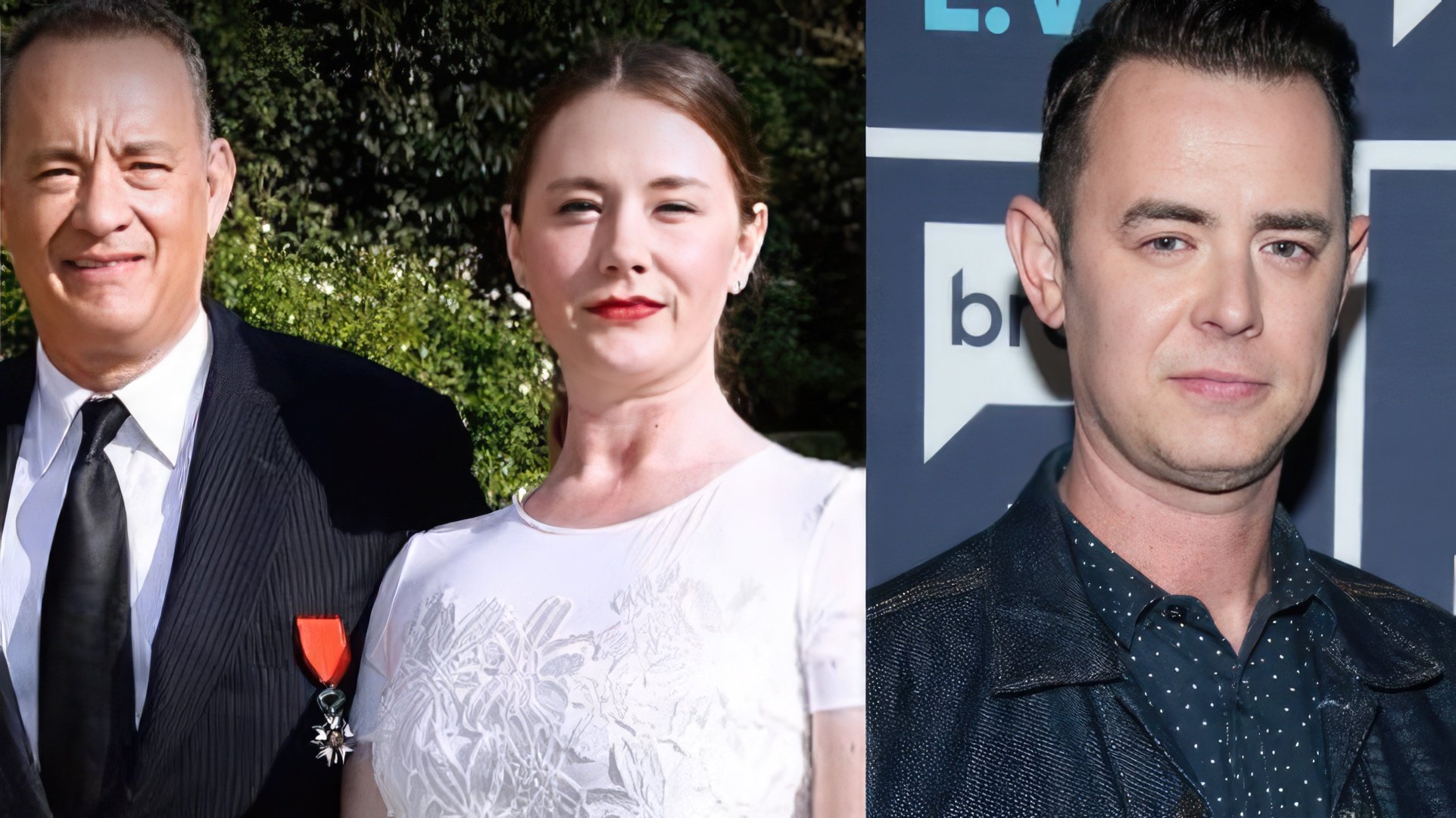 Left: Tom Hanks' daughter, right: his eldest son Colin