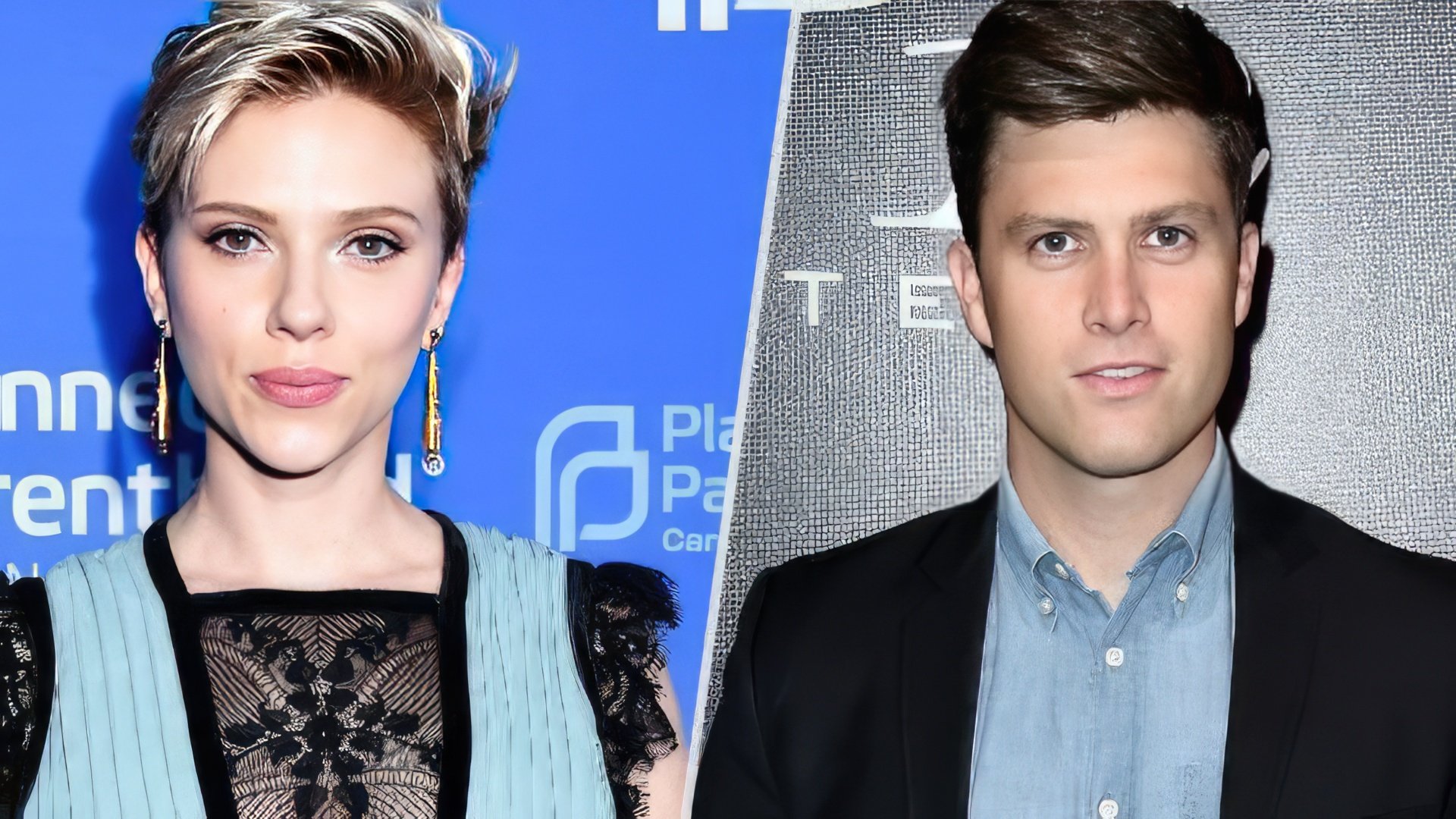 Scarlett Johansson and Colin Jost