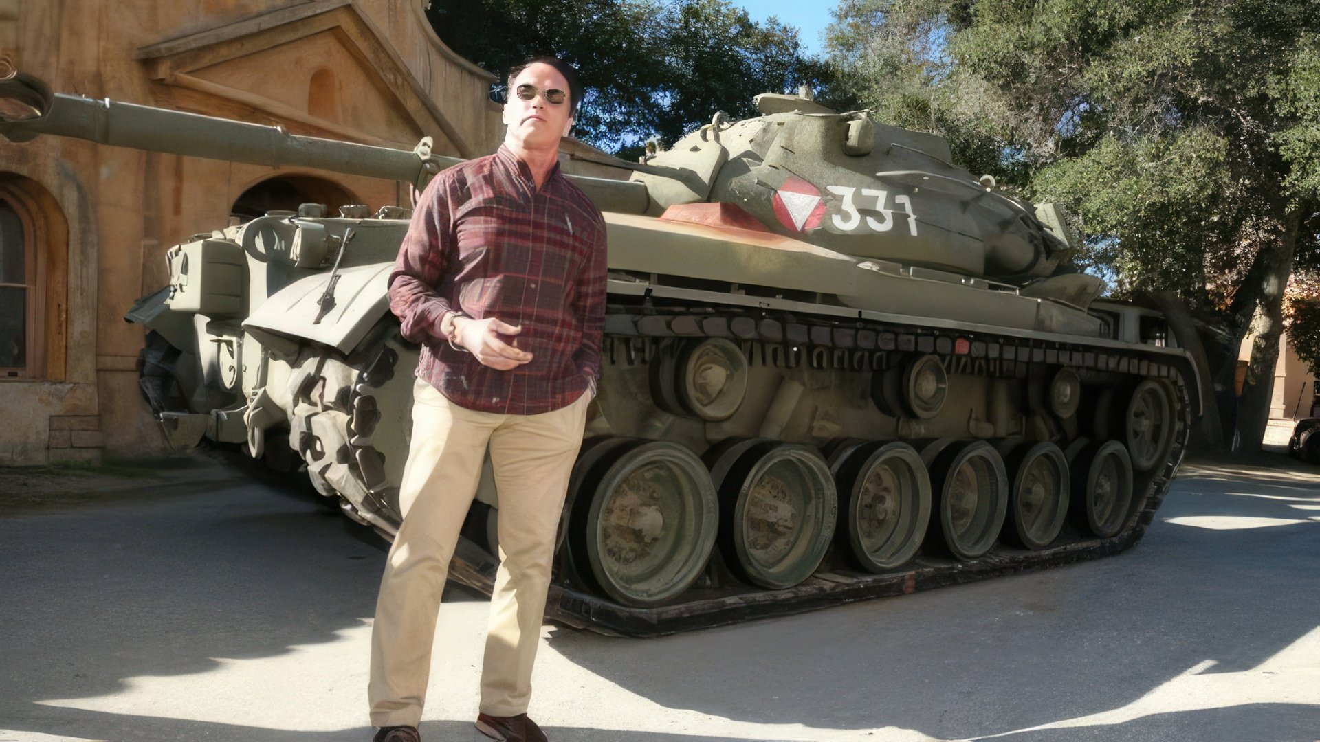 Schwarzenegger has a personal tank