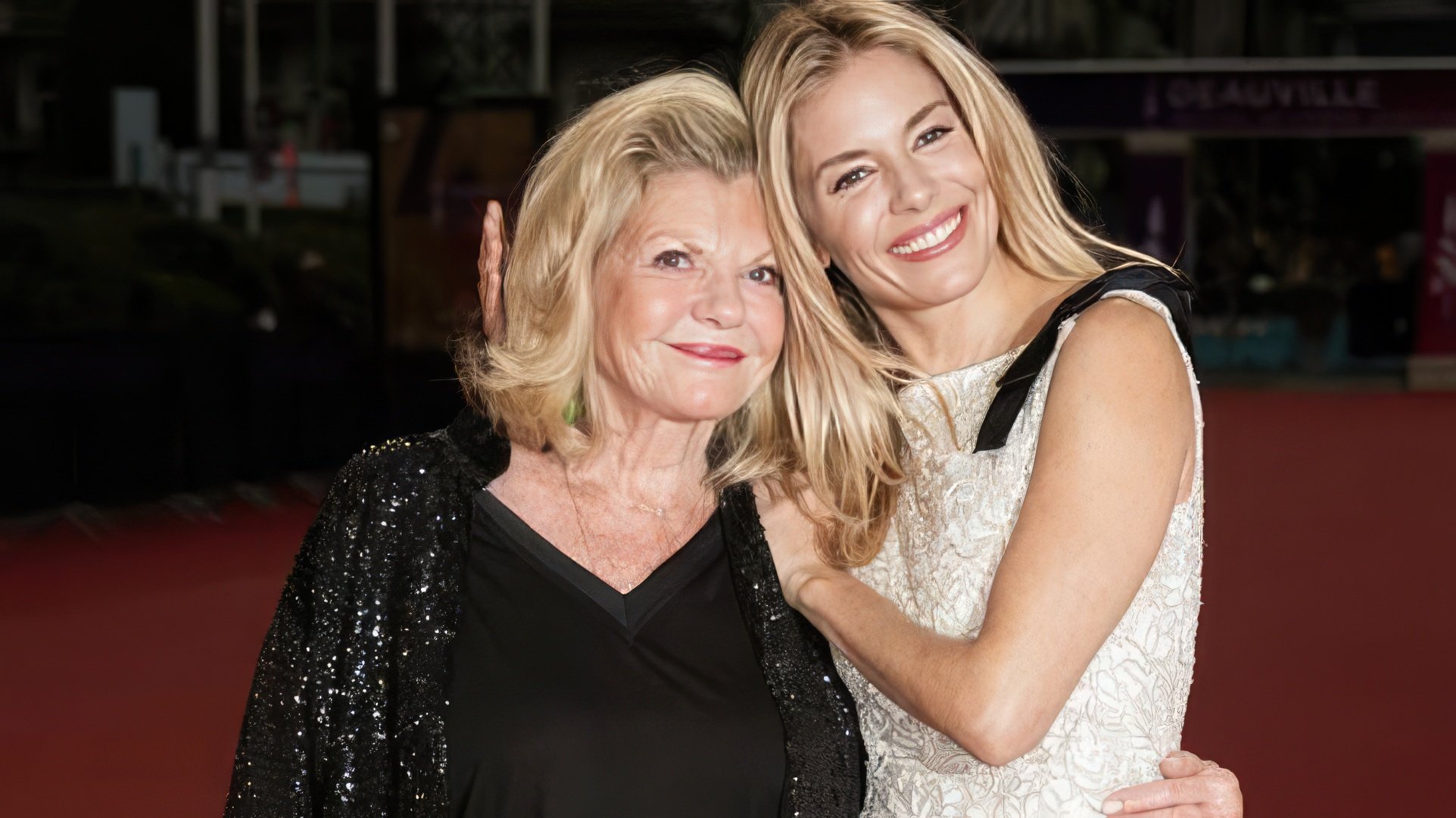 Sienna Miller and her mother