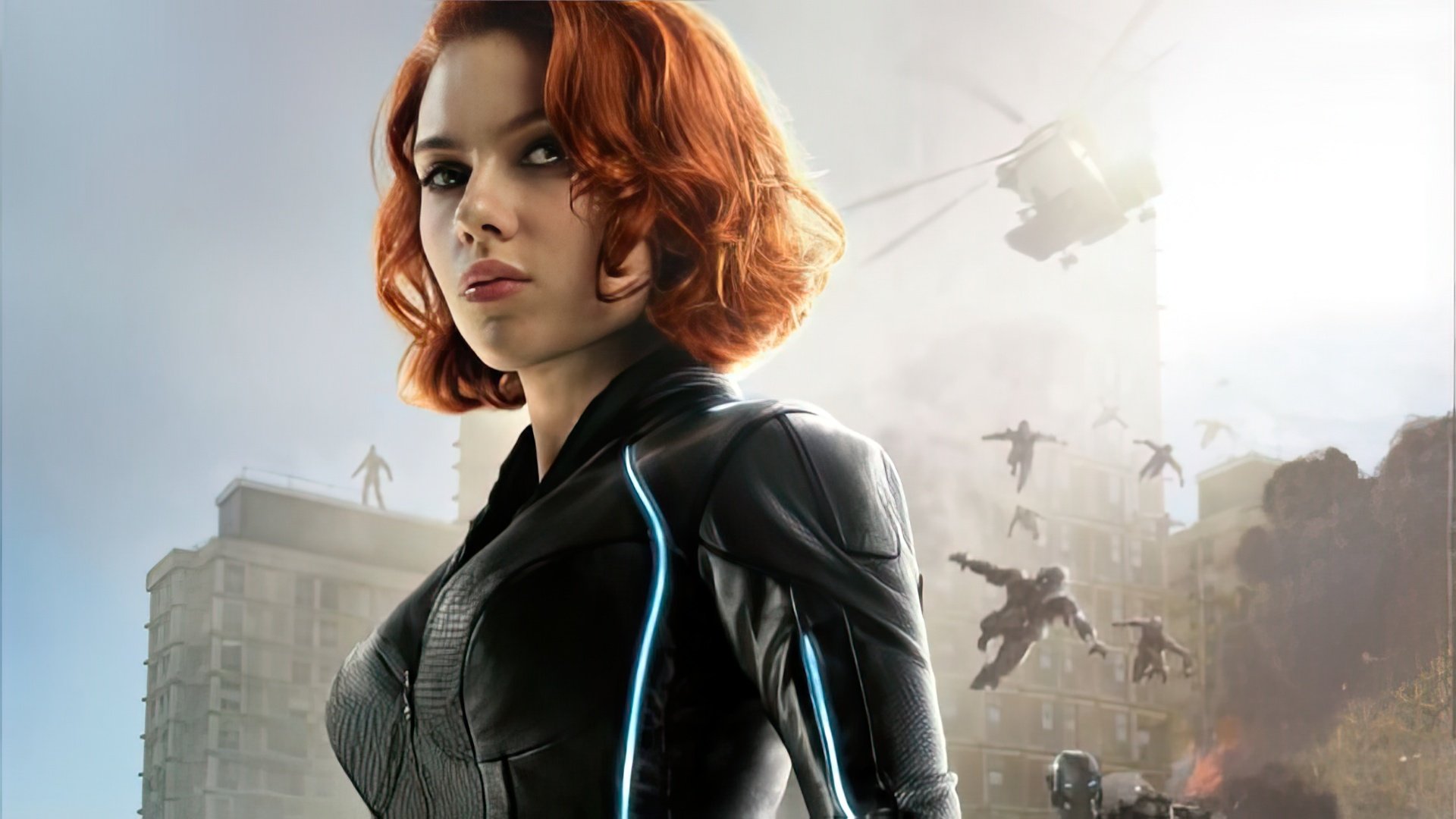 Black Widow, Natasha Romanoff portrayed by Scarlett Johansson