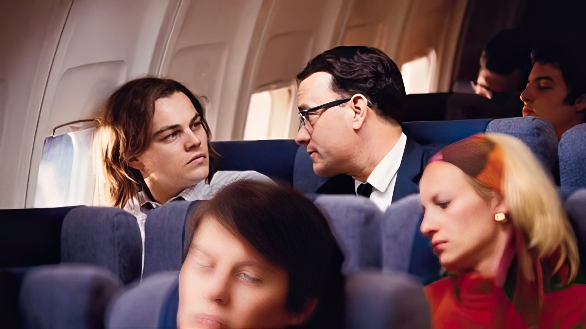 Tom Hanks and Leonardo DiCaprio in Catch Me If You Can