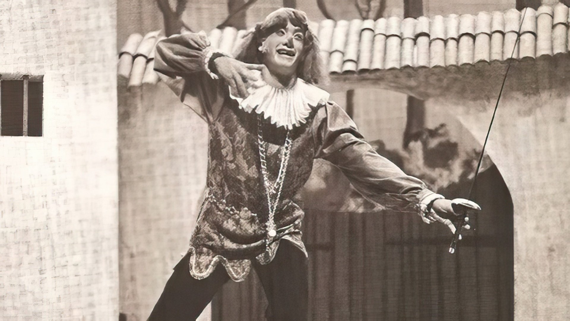 Tom Hanks in a school theater production (1974)
