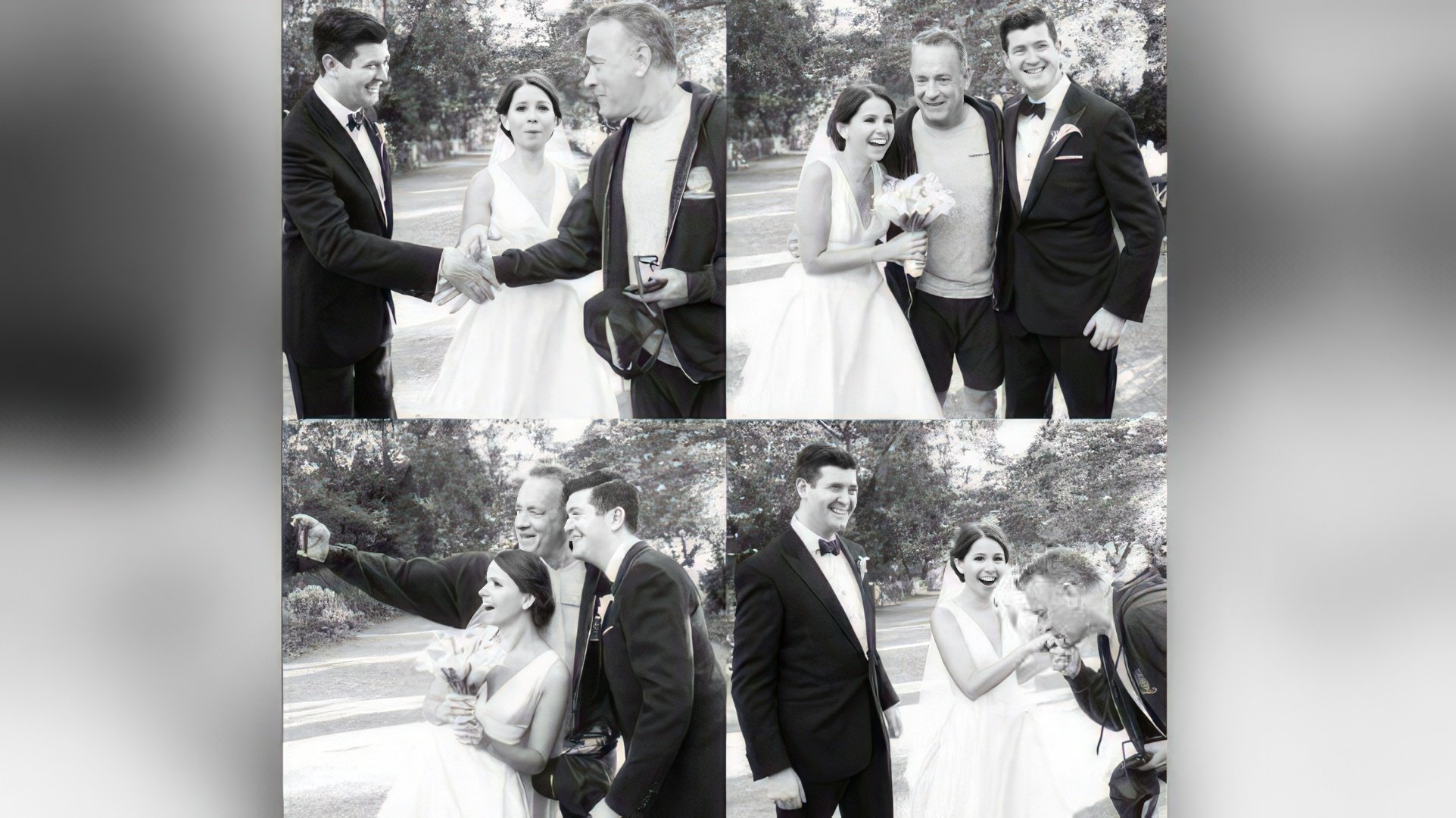 Tom Hanks delighted the newlyweds